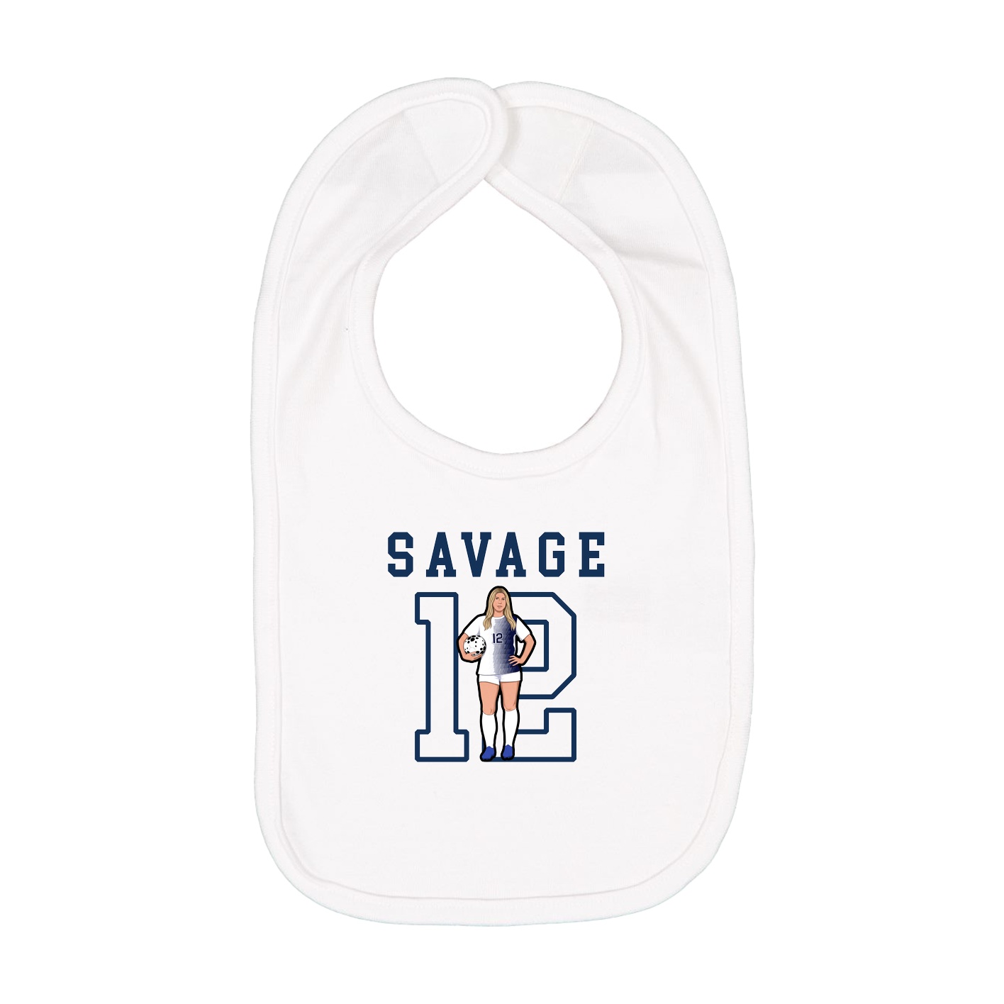 Infant Bib — Shirsey in White