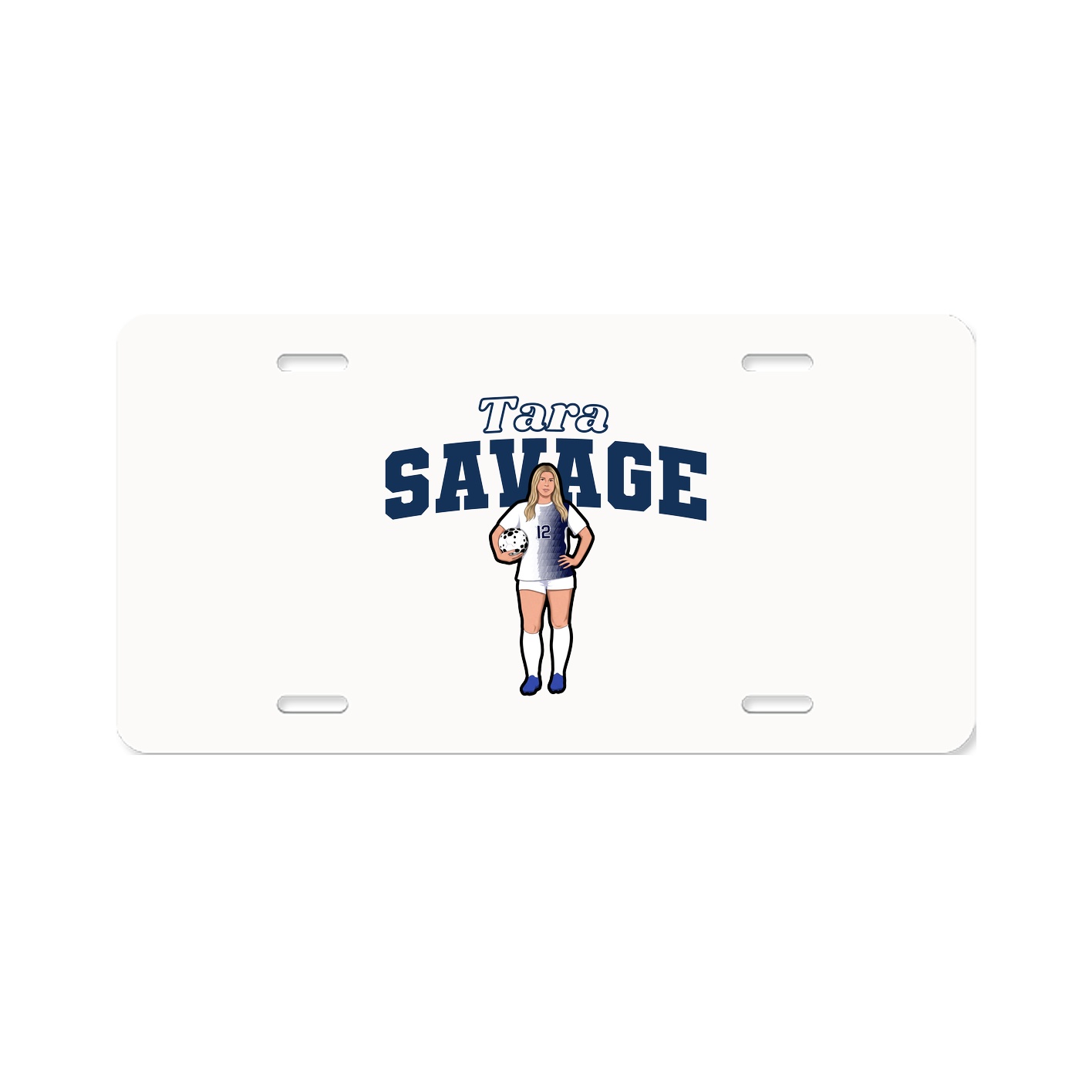 License Plate — Name Arch in Classic