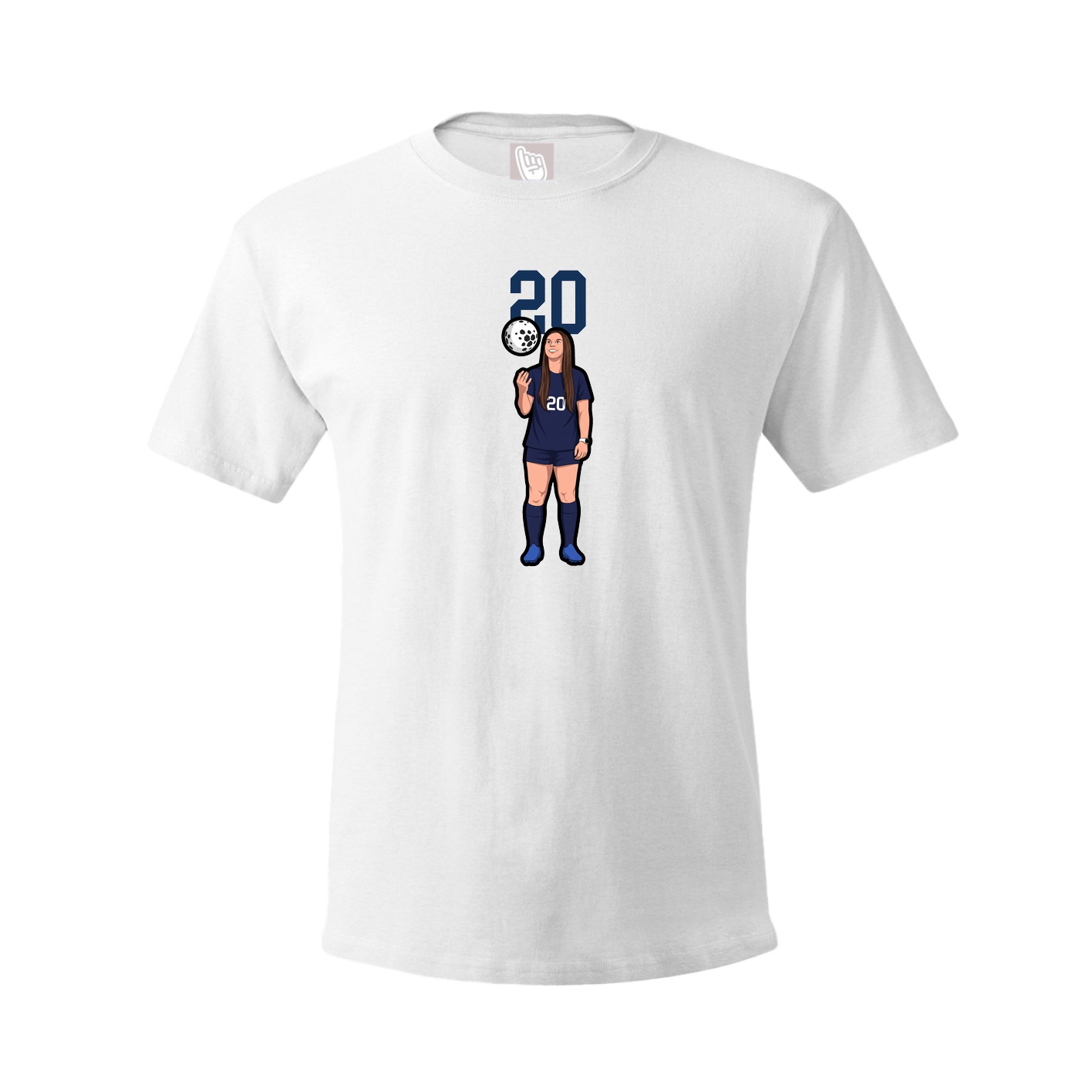 Tee — Number Top in White