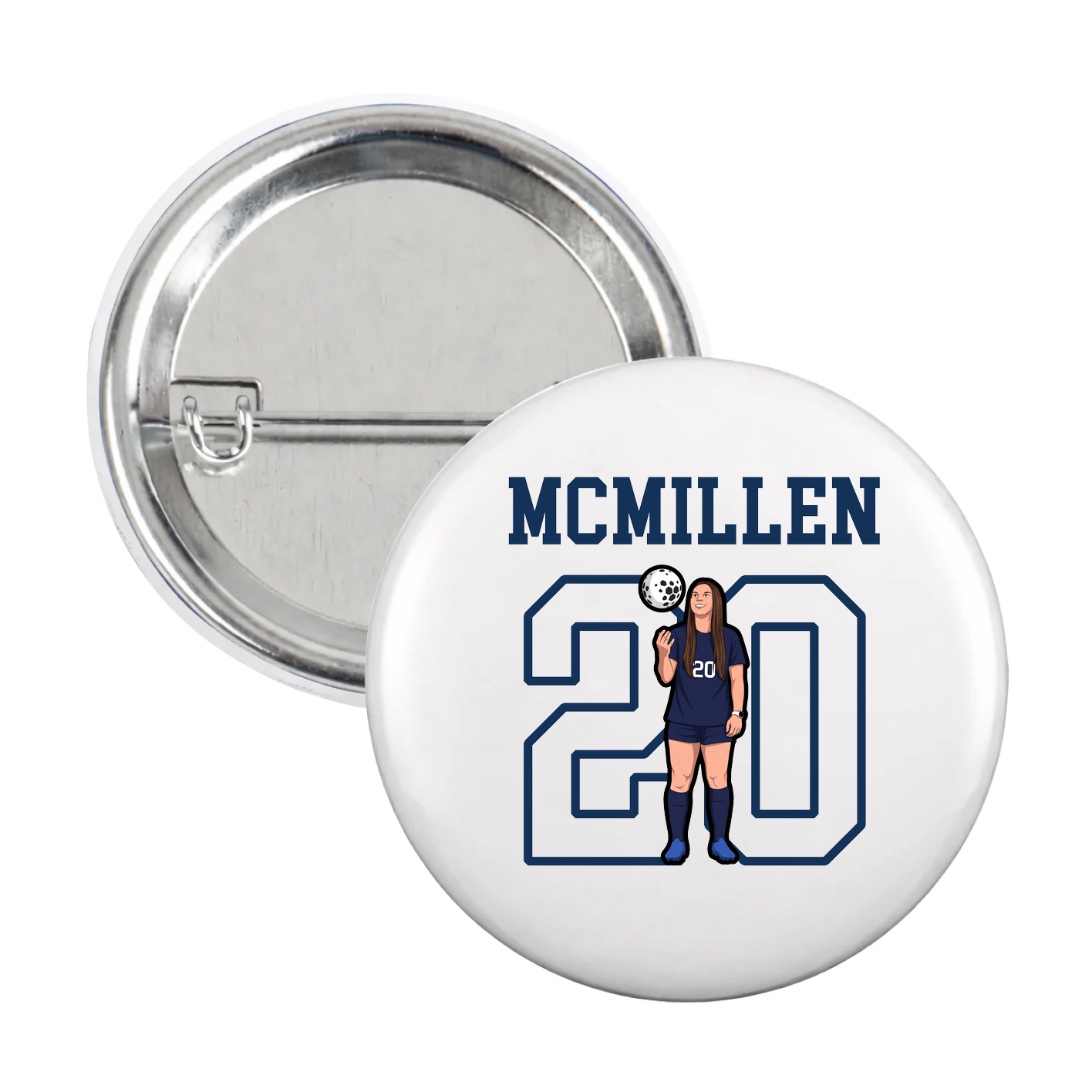 Game Day Button — Shirsey in White
