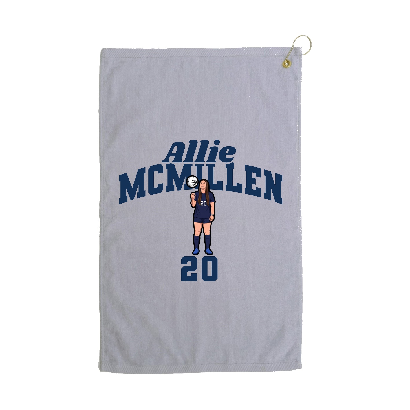 Golf Towel — Signature Arch in Grey