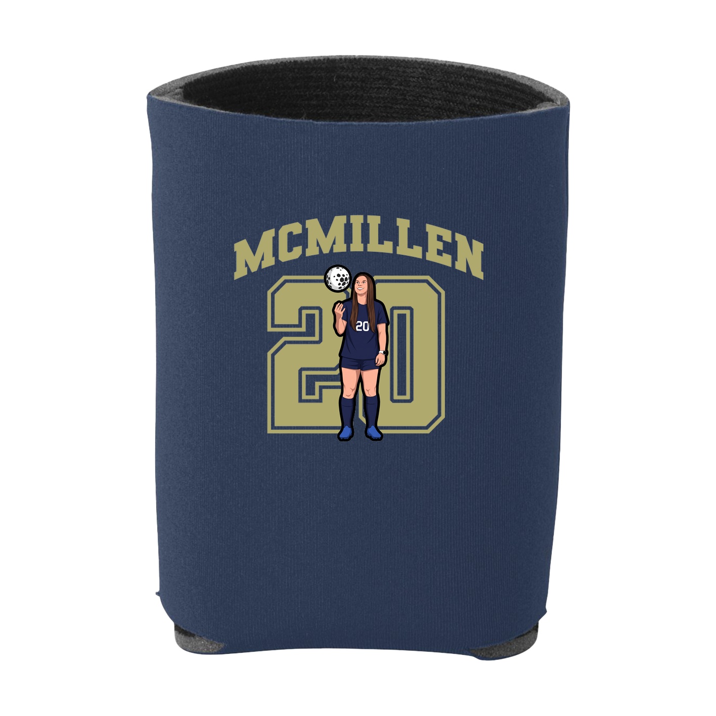 Can Holder — Number in Navy