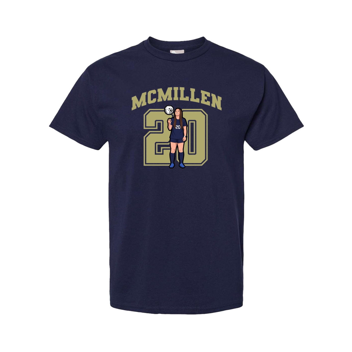 Tee — Number in Navy