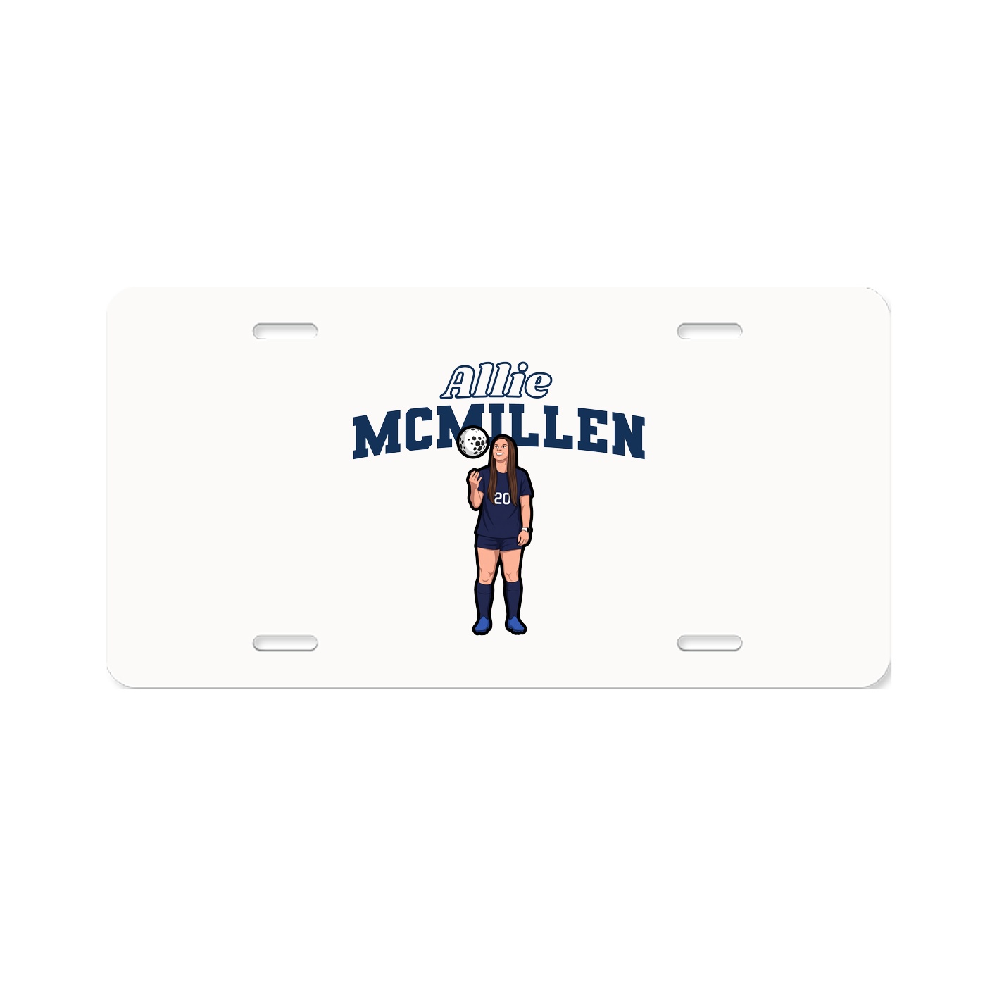 License Plate — Name Arch in Classic