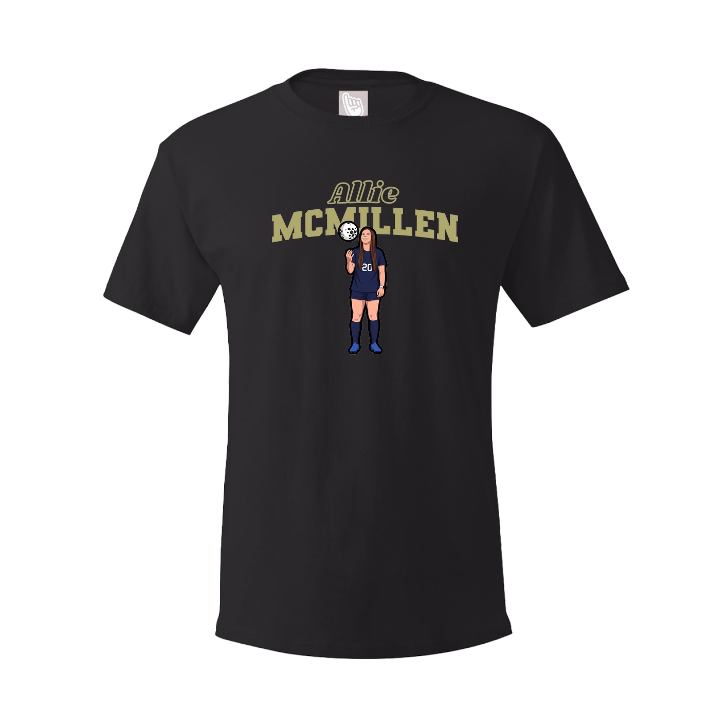 Youth Tee — Name Arch in Black
