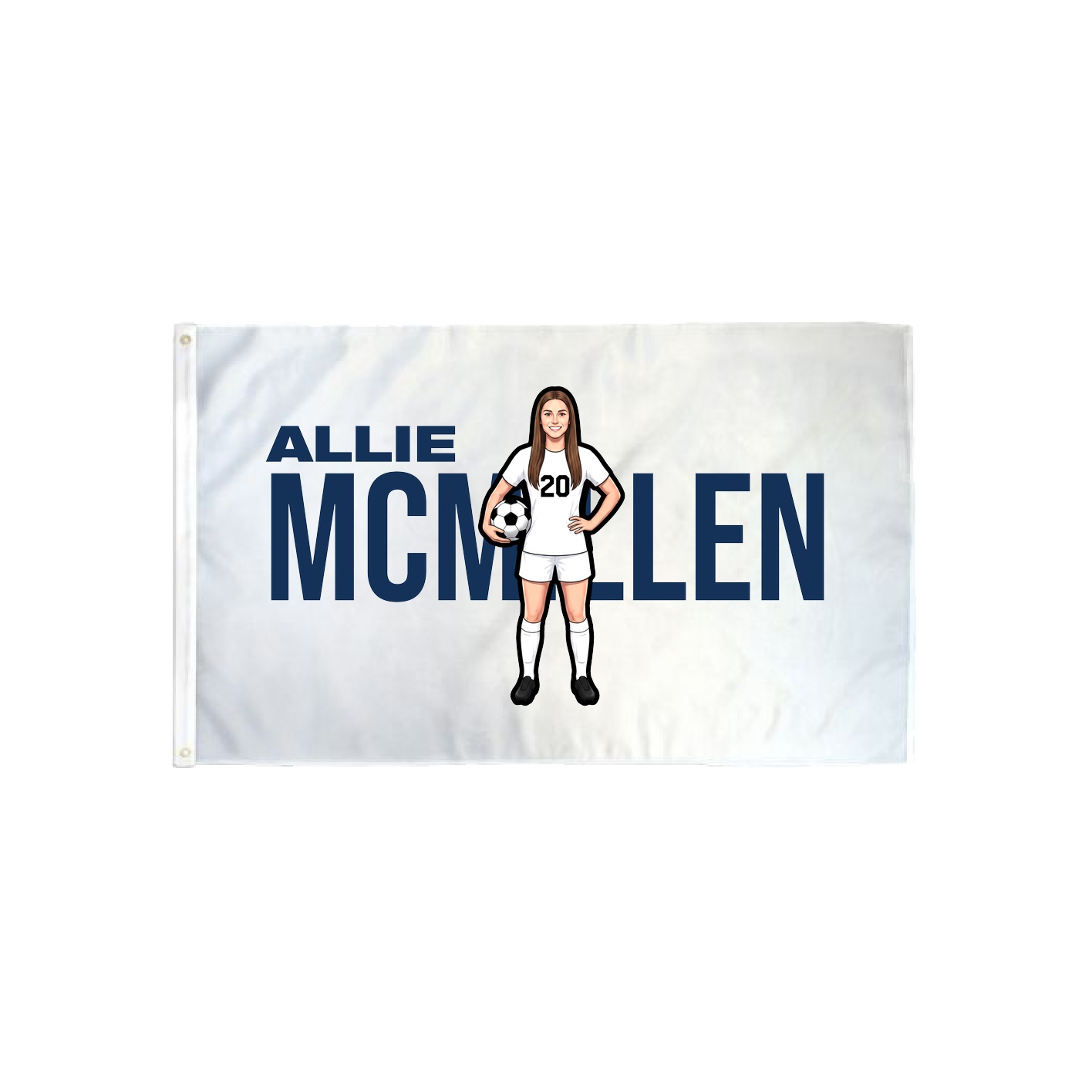 3x5 Flag — Player Name in Classic