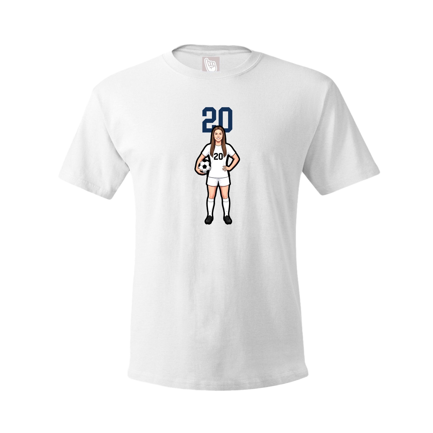 Tee — Number Top in White
