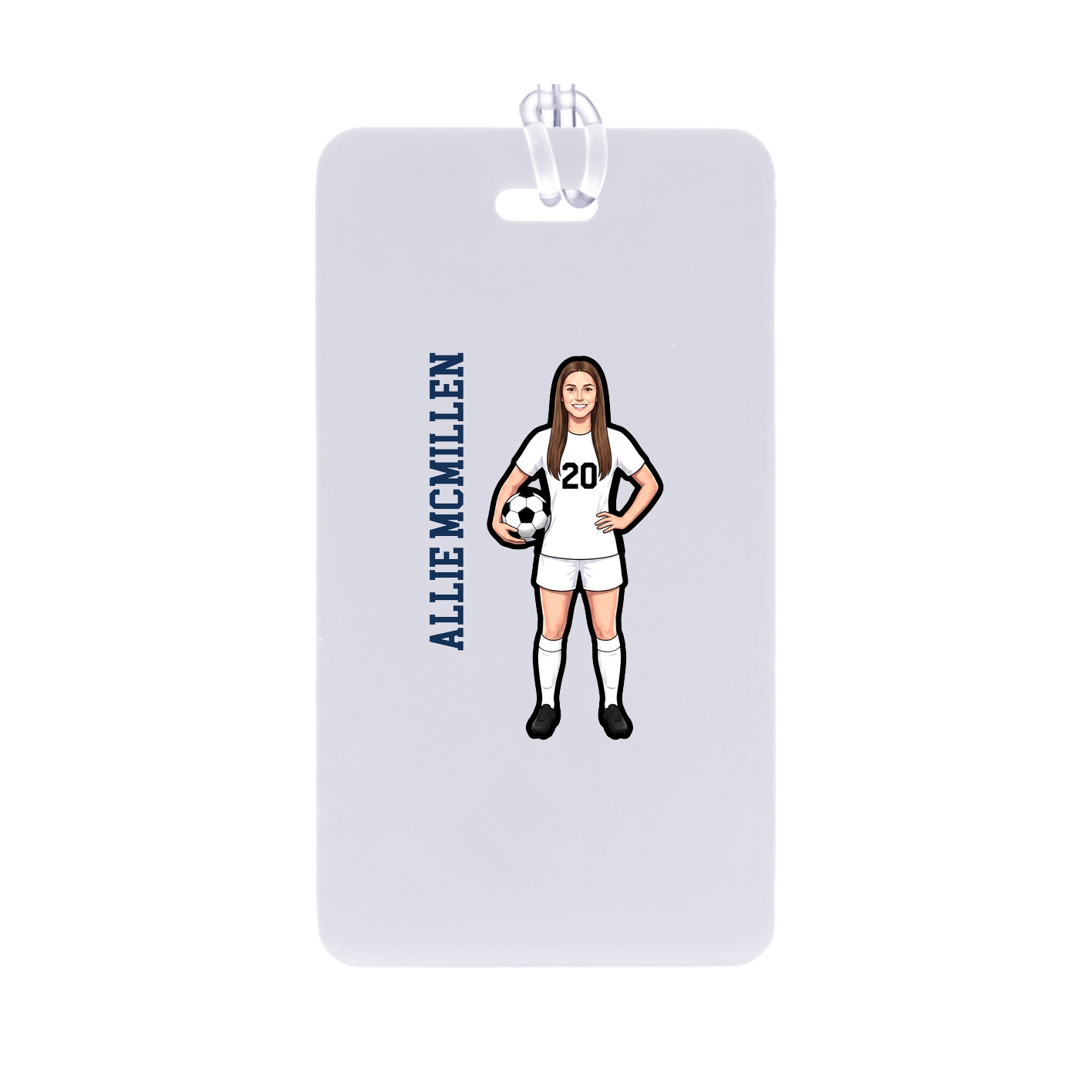 Bag Tag — Name Vertical in Classic