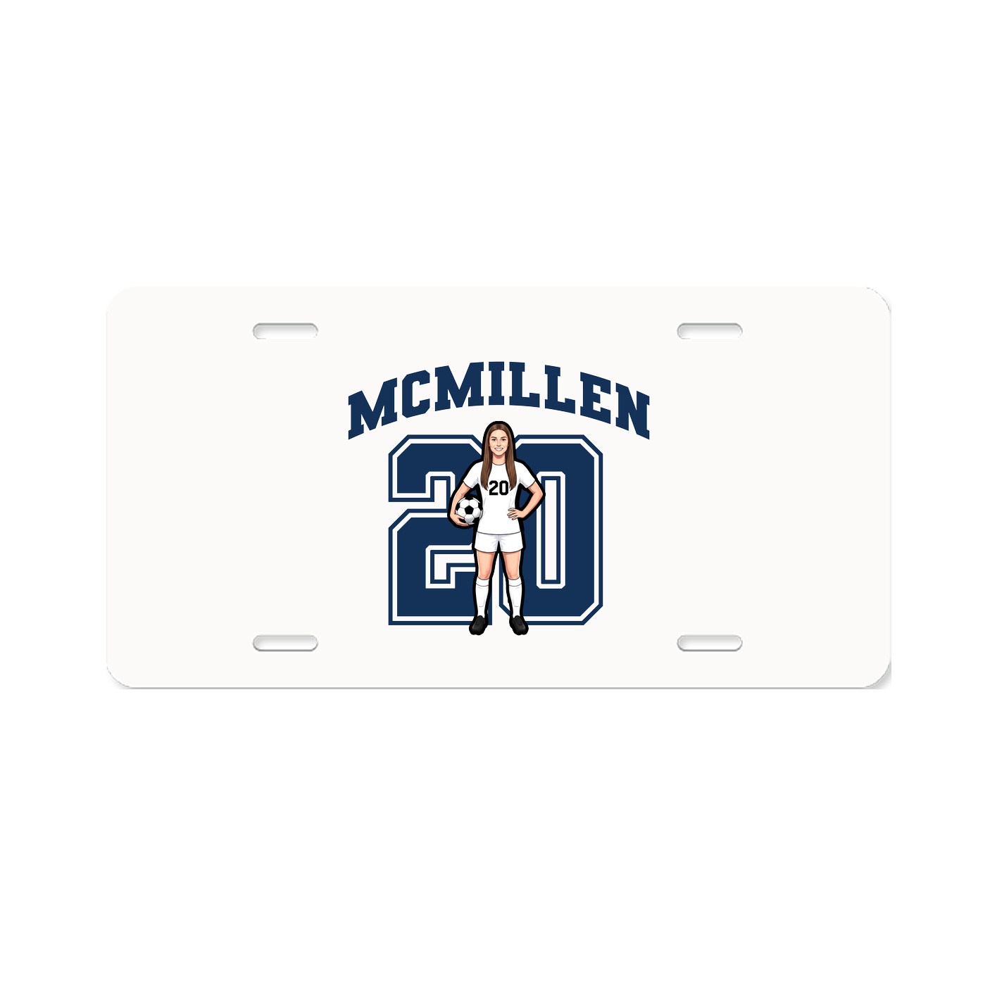 License Plate — Number in Classic