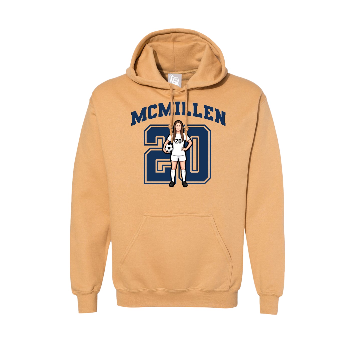 Hoodie — Number in Vegas Gold