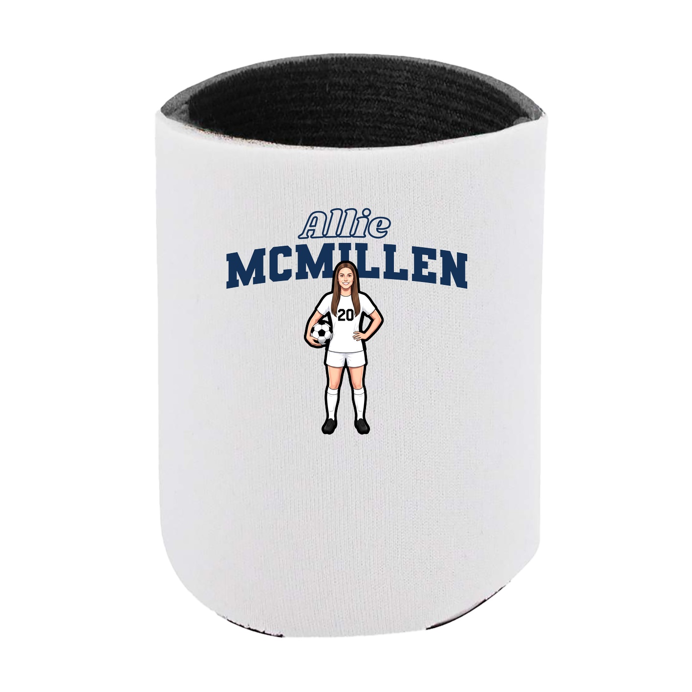 Can Holder — Name Arch in White