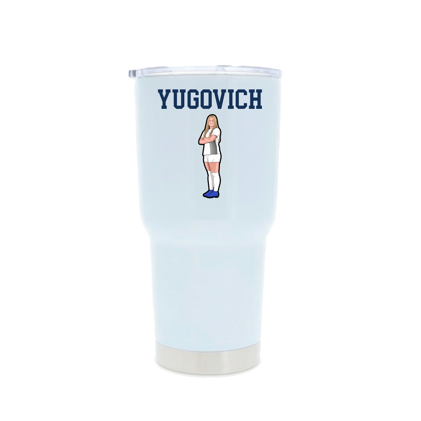 30oz Stainless Steel Tumbler — Shirsey in White