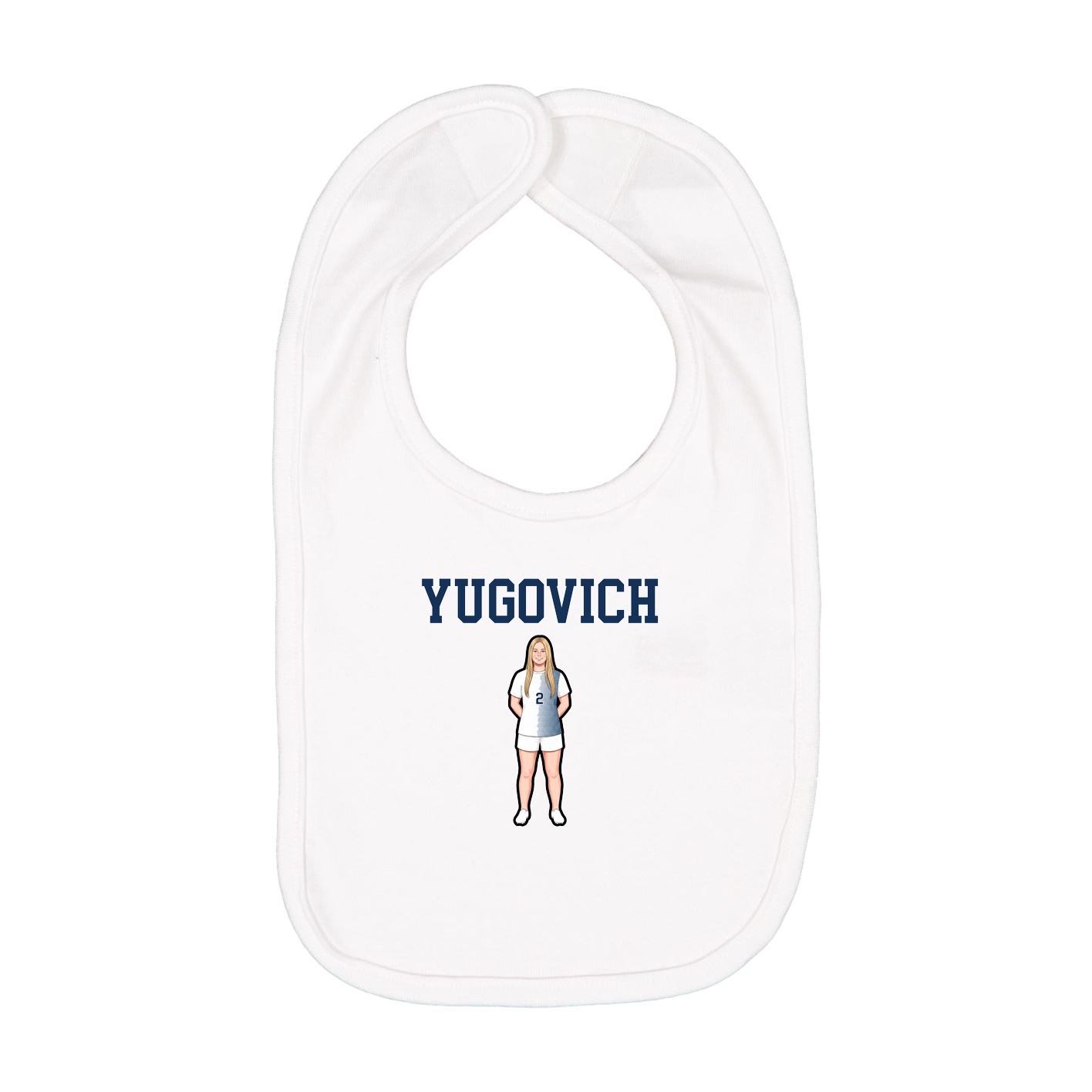 Infant Bib — Shirsey in White