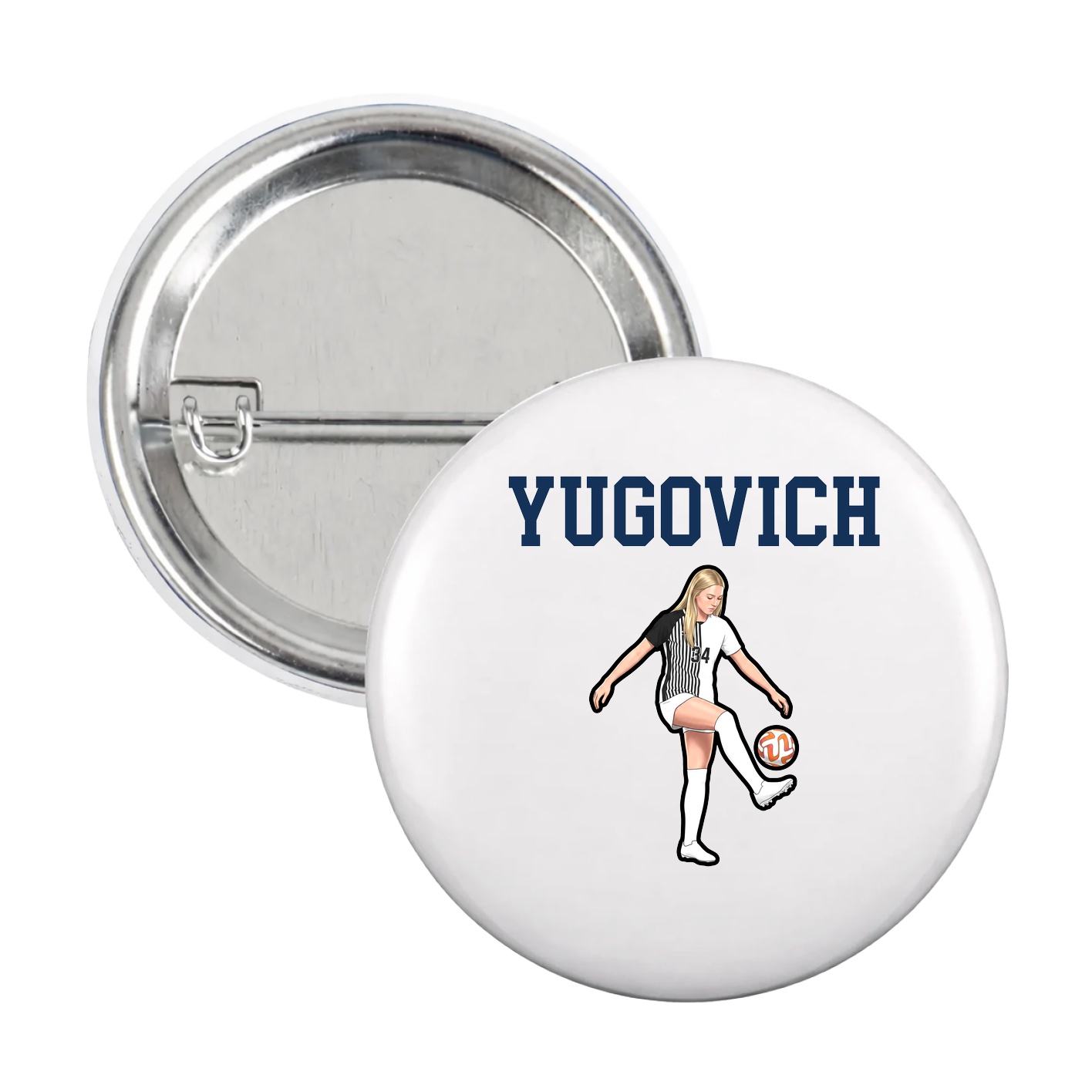 Game Day Button — Shirsey in White