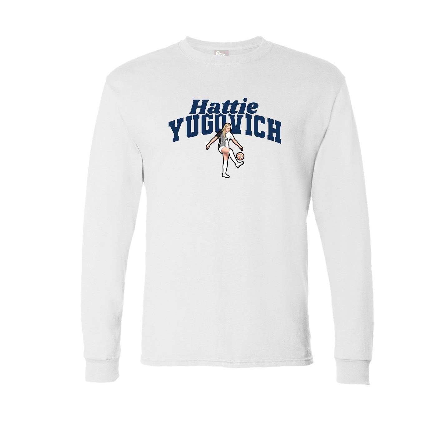 Long Sleeve Tee — Signature Arch in White