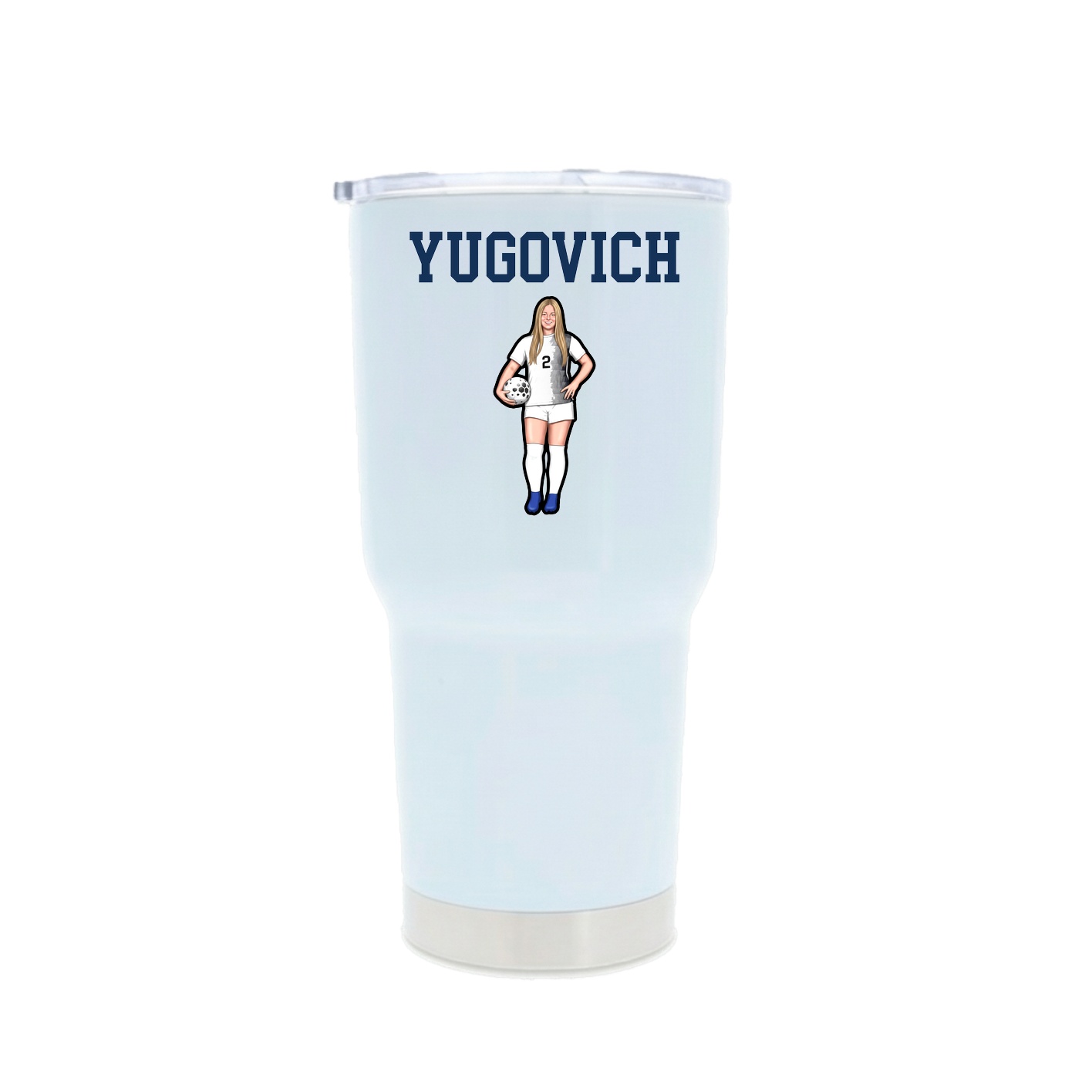 30oz Stainless Steel Tumbler — Shirsey in White