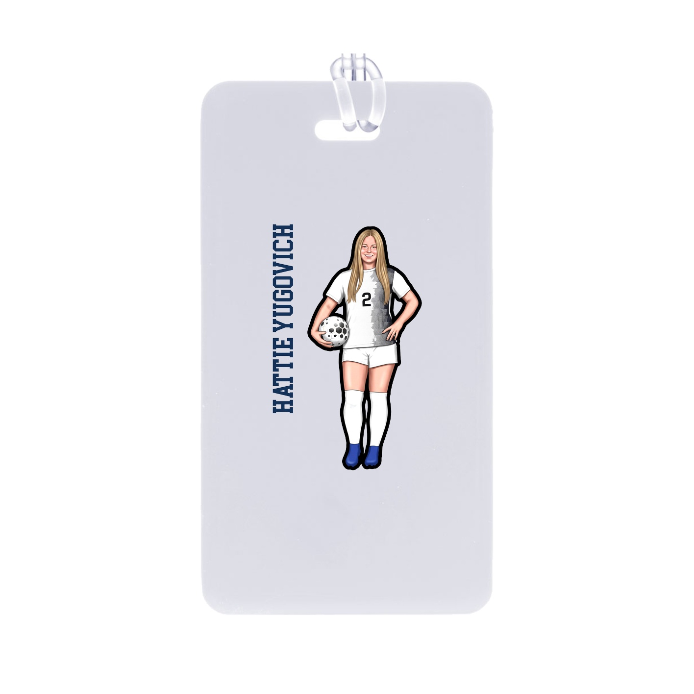 Bag Tag — Name Vertical in Classic
