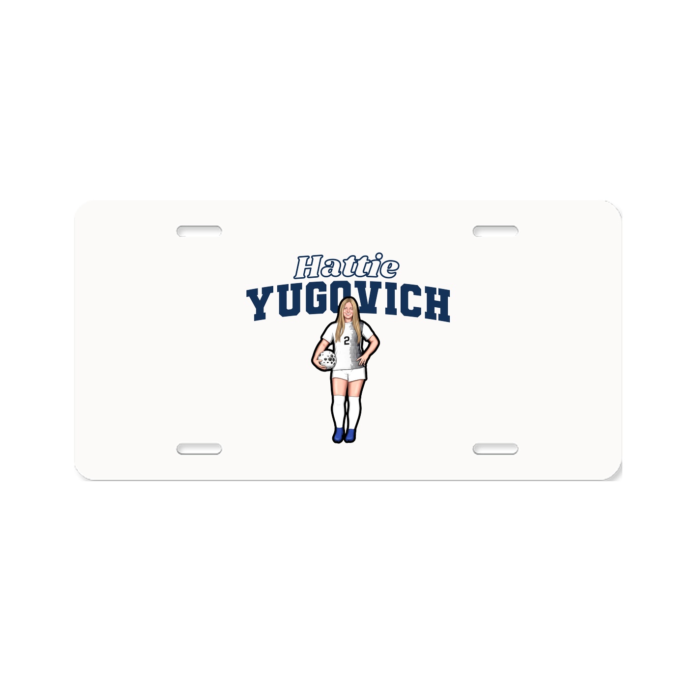 License Plate — Name Arch in Classic