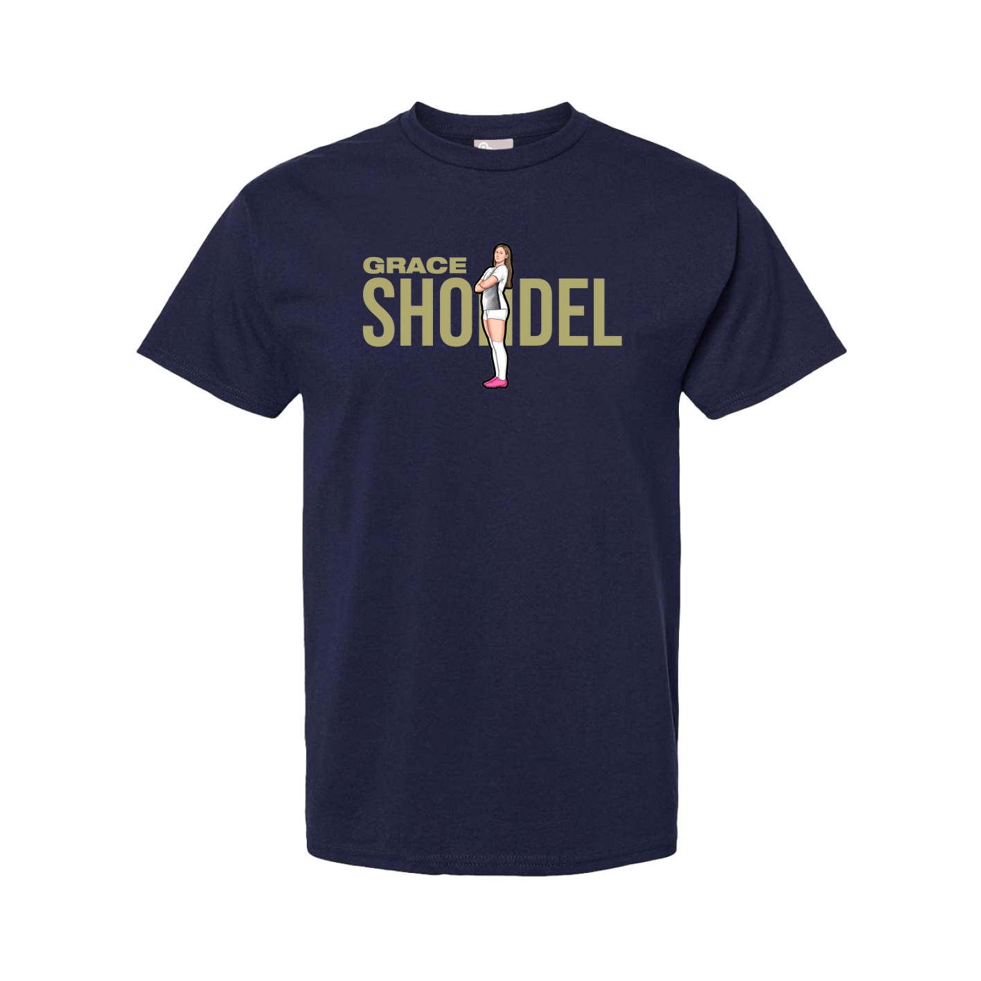 Tee — Player Name in Navy