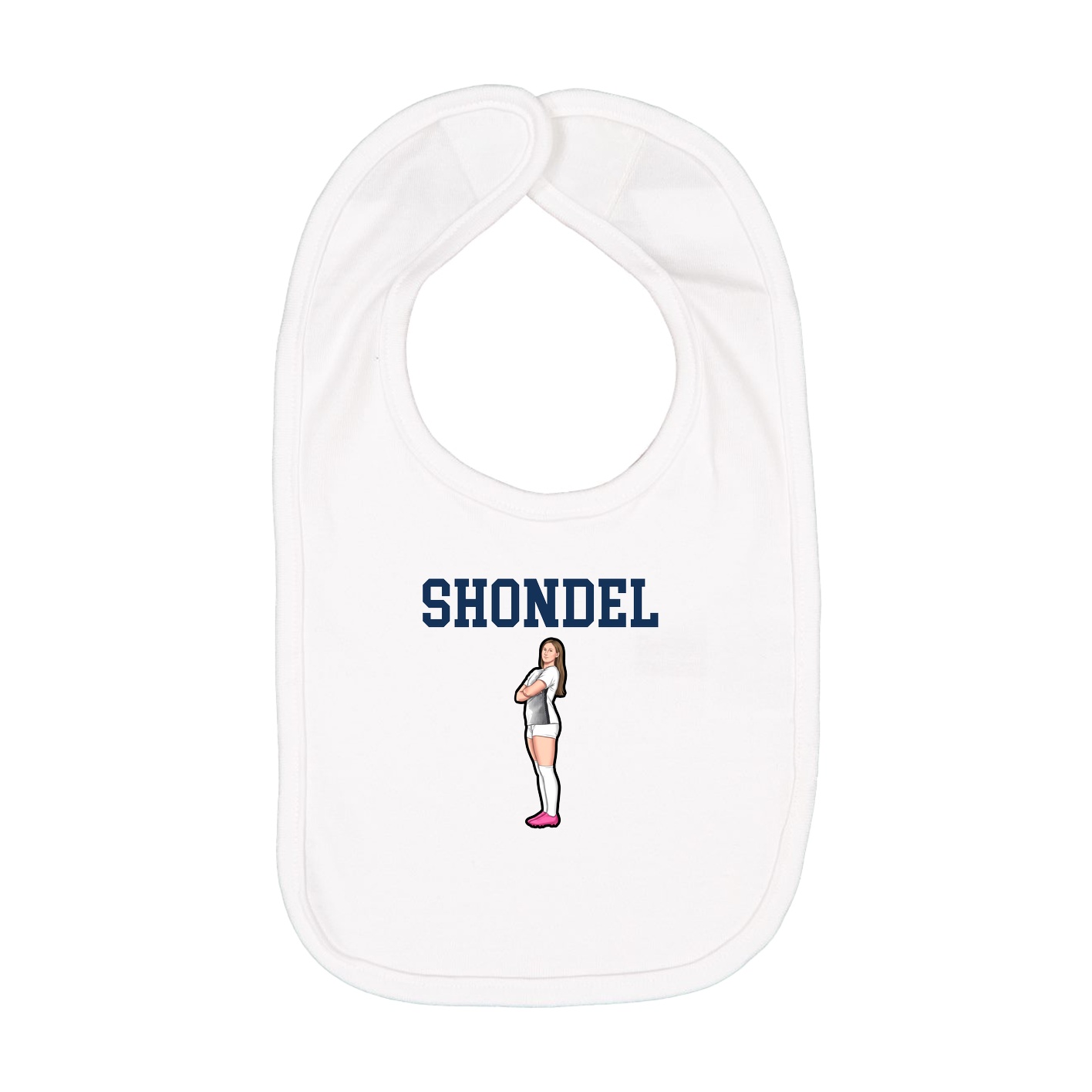 Infant Bib — Shirsey in White