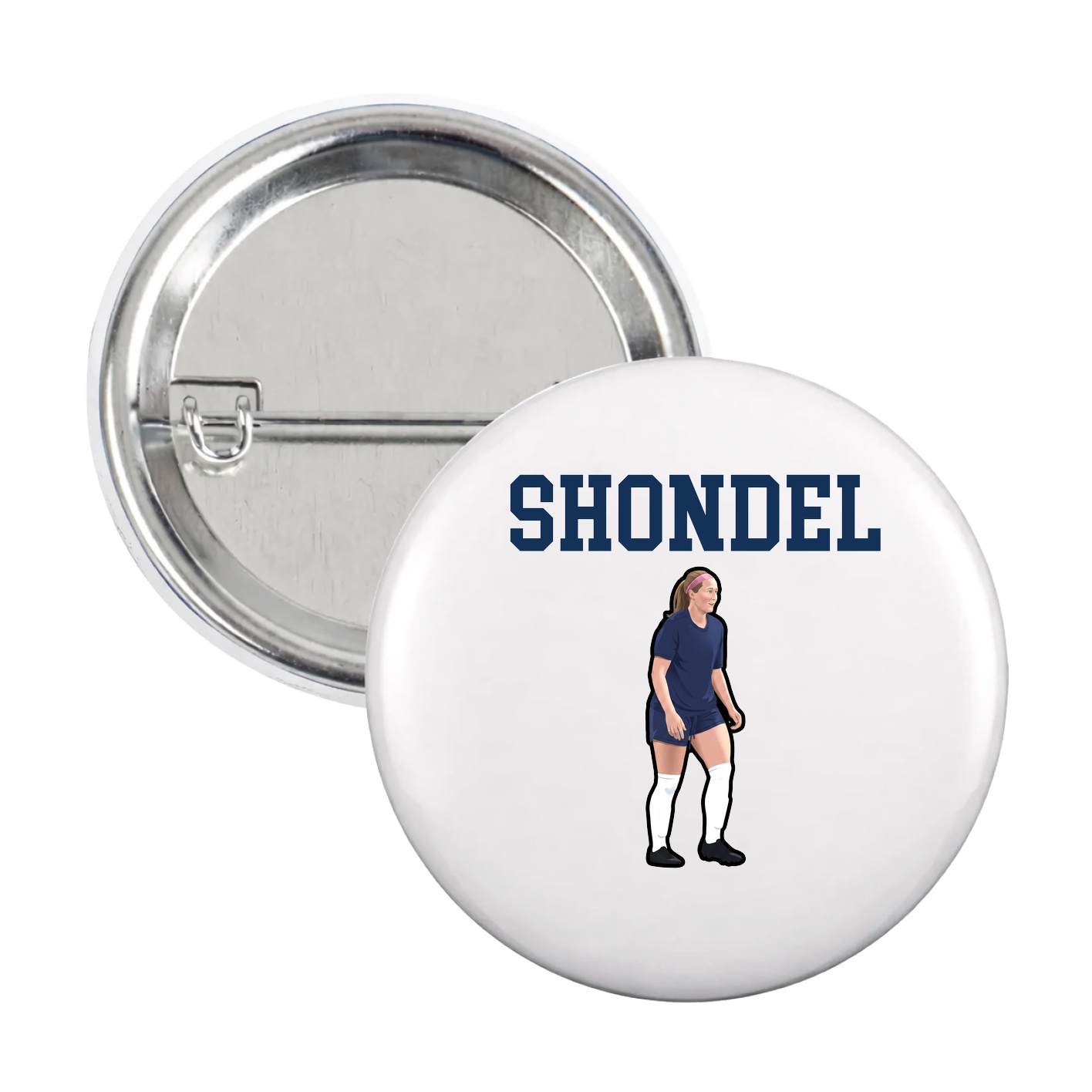 Game Day Button — Shirsey in White