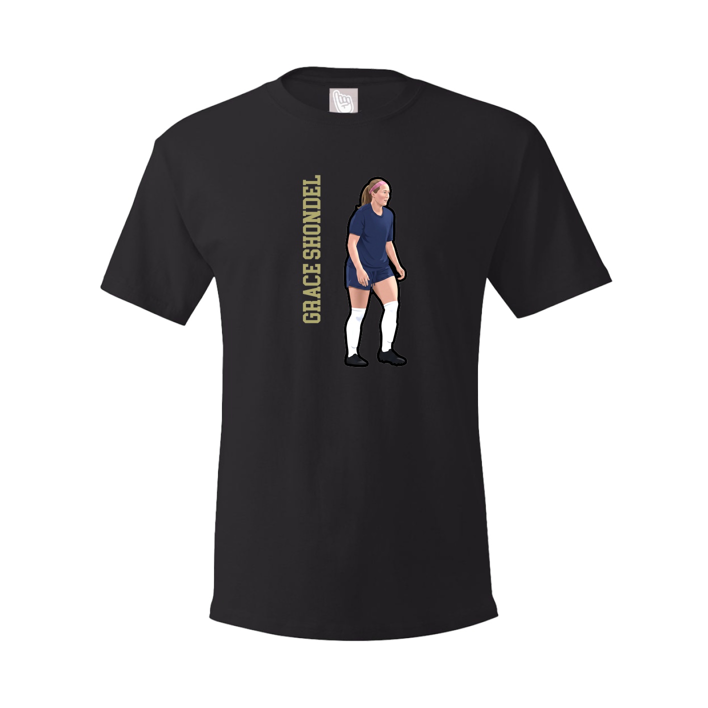 Tee — Name Vertical in Black