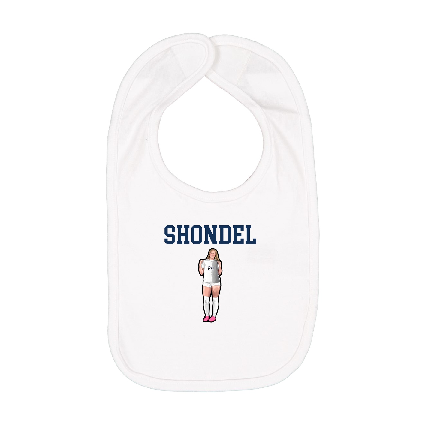 Infant Bib — Shirsey in White