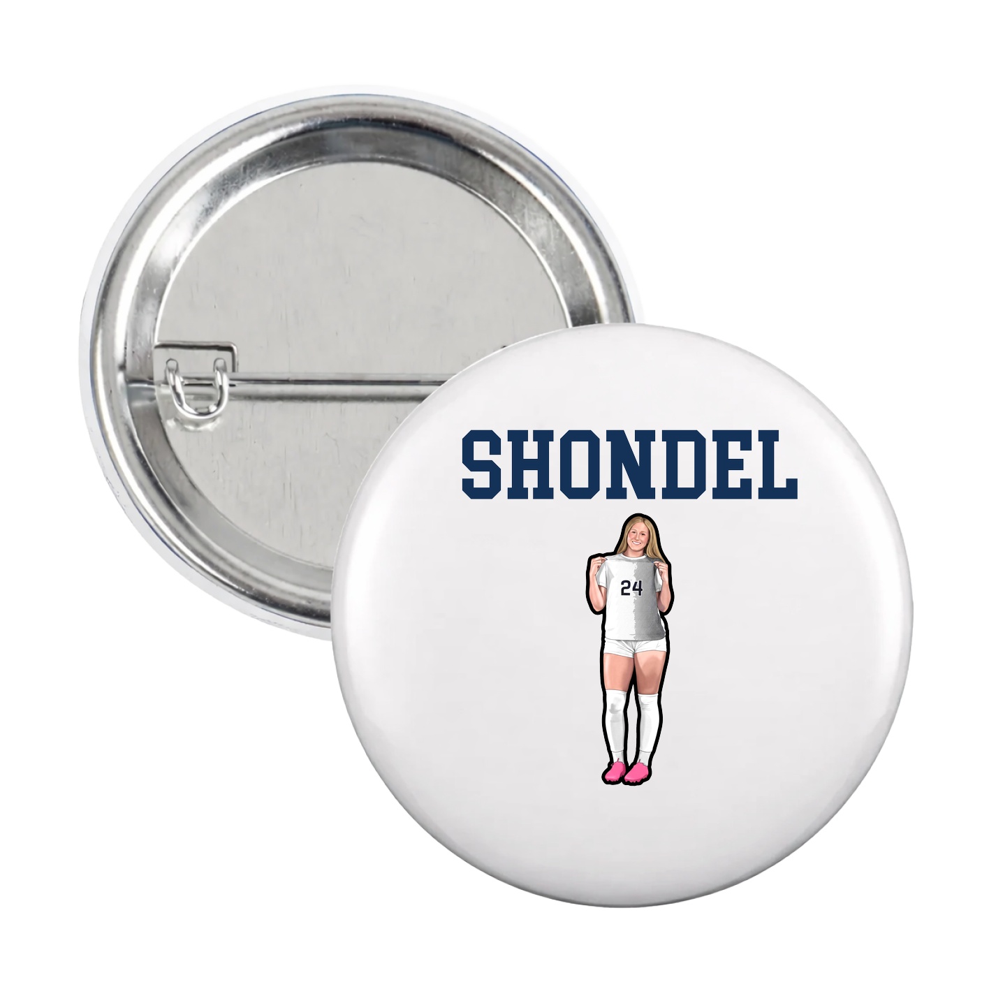 Game Day Button — Shirsey in White