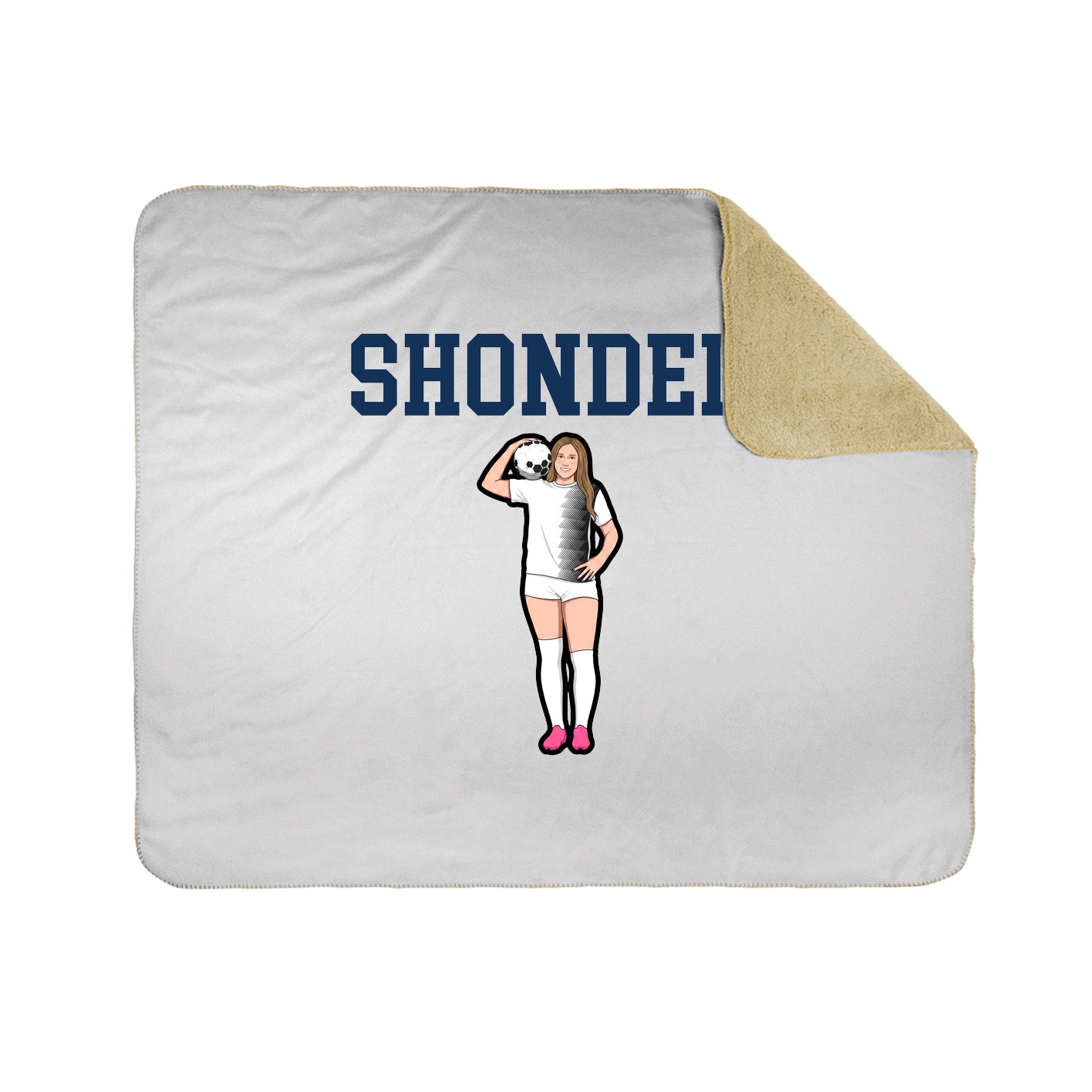 Throw Blanket — Shirsey in White