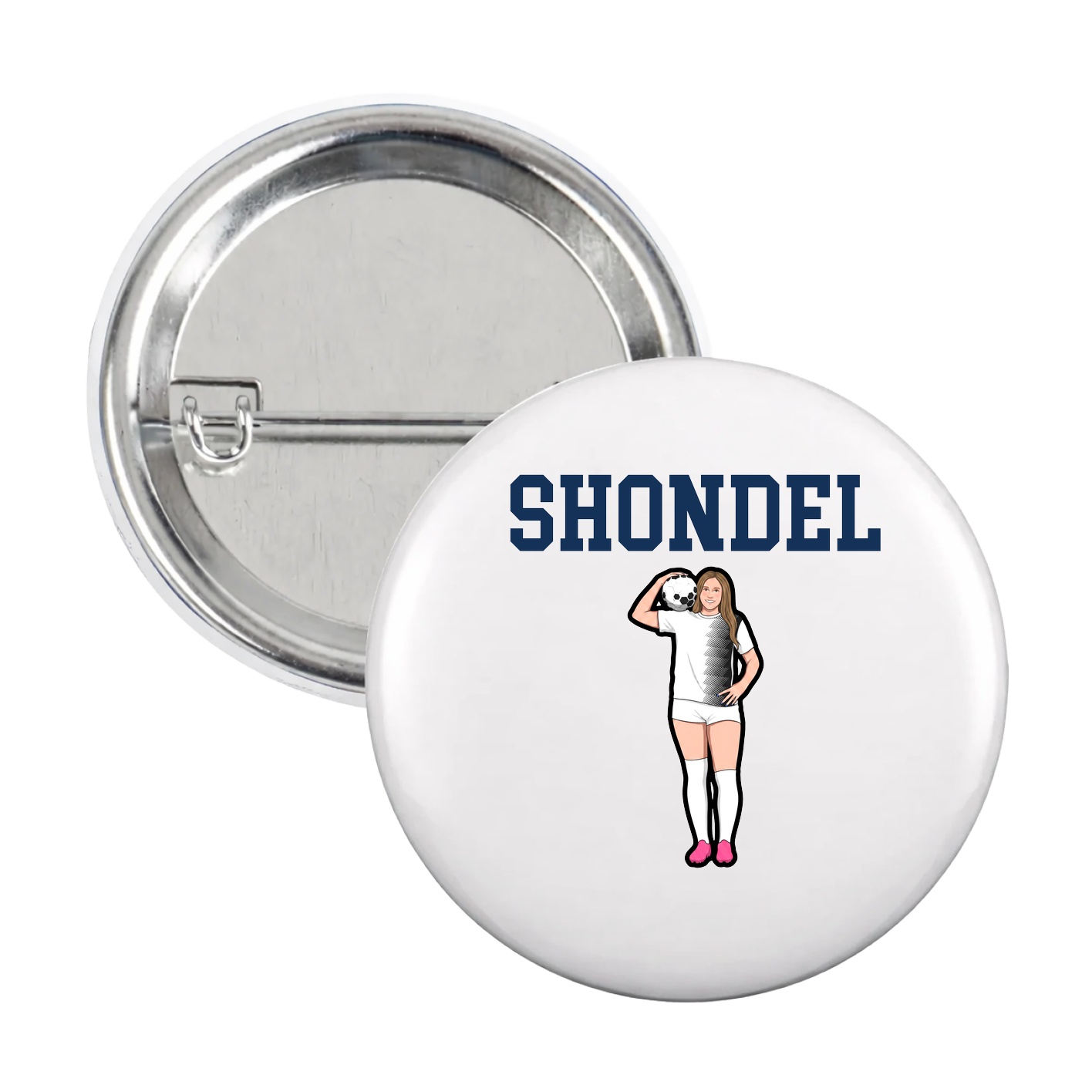 Game Day Button — Shirsey in White