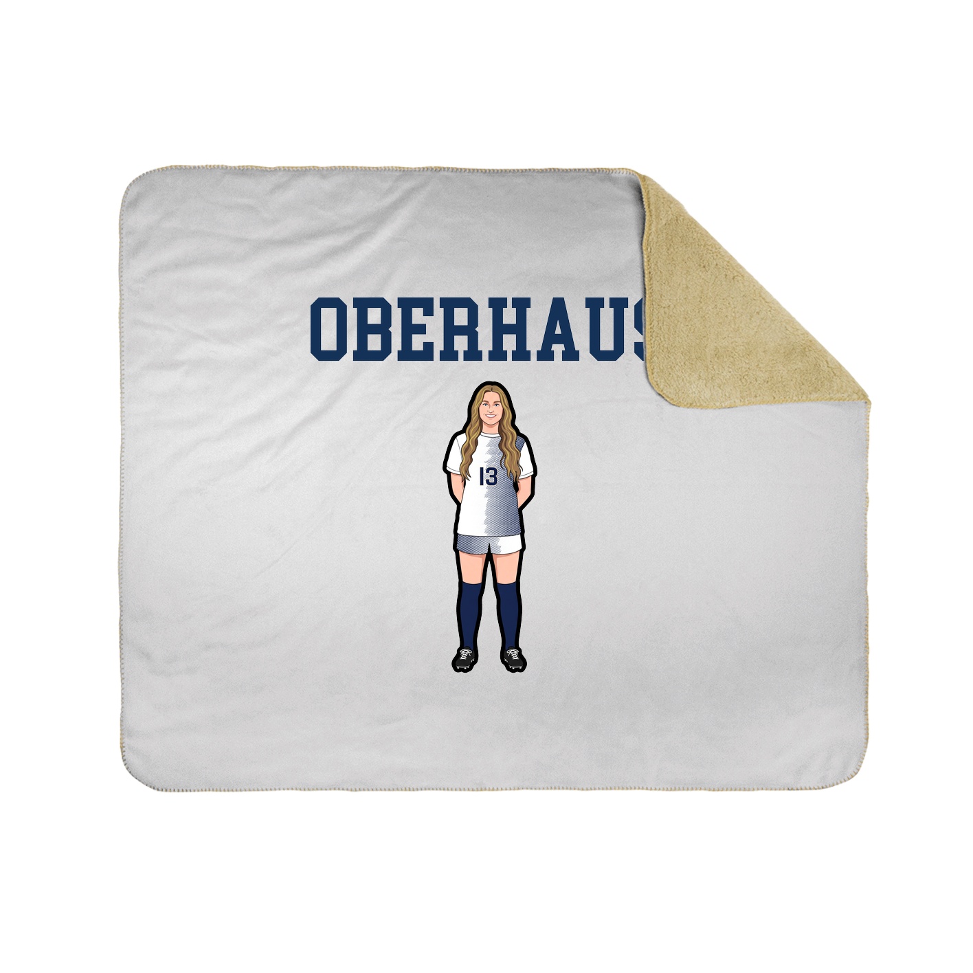 Throw Blanket — Shirsey in White
