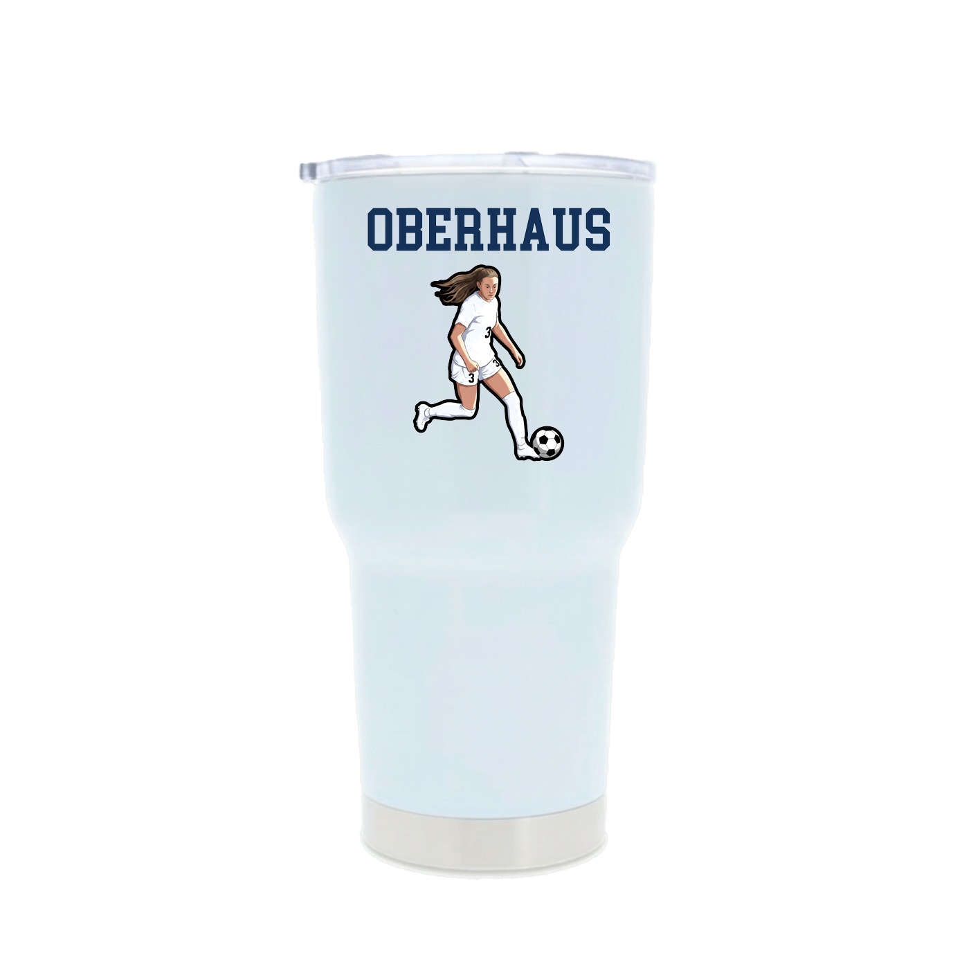 30oz Stainless Steel Tumbler — Shirsey in White
