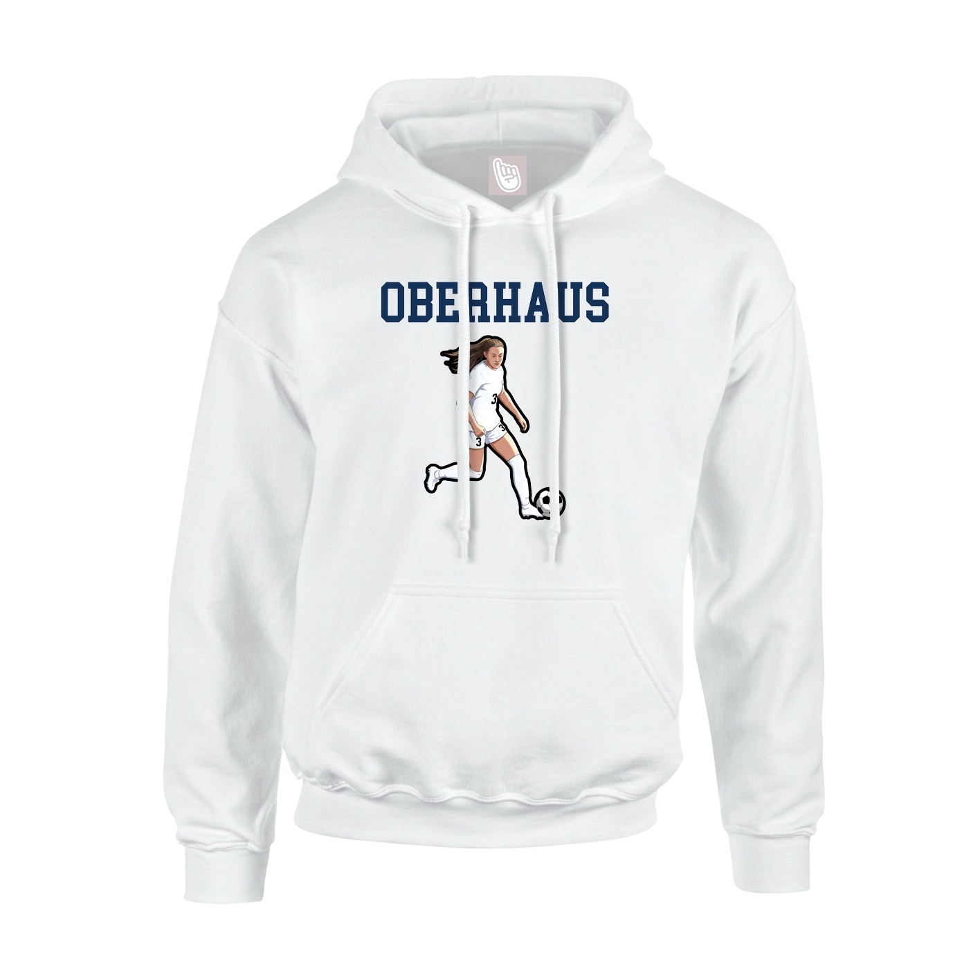 Hoodie — Shirsey in White