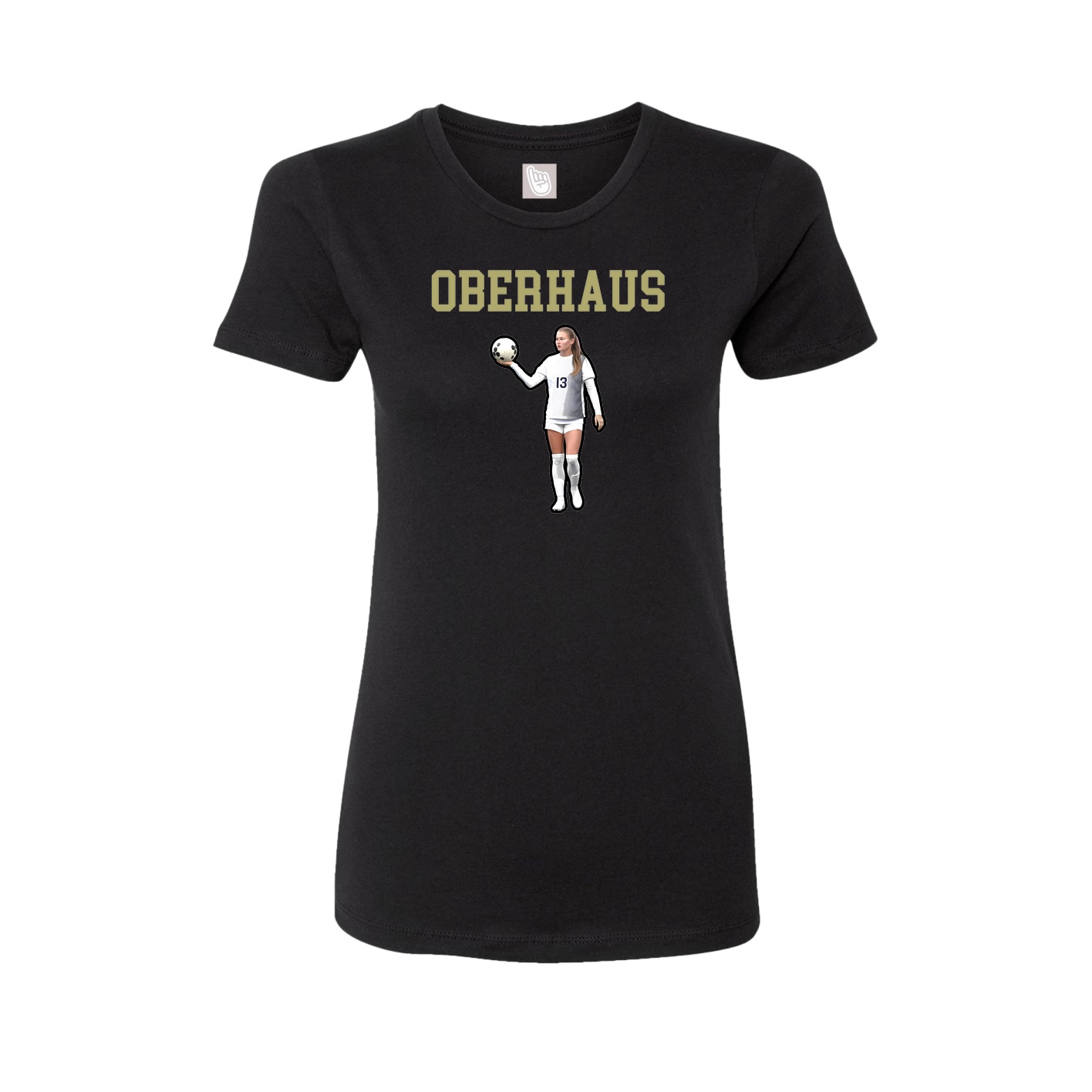 Fitted Women's Tee — Shirsey in Black