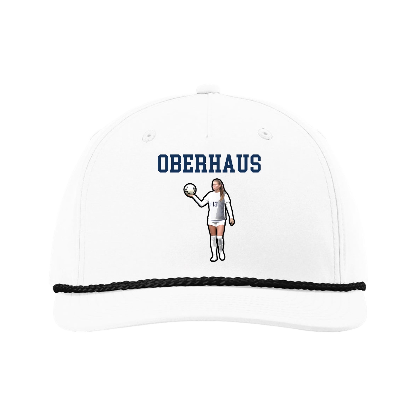 Five-Panel Classic Rope Cap — Shirsey in White