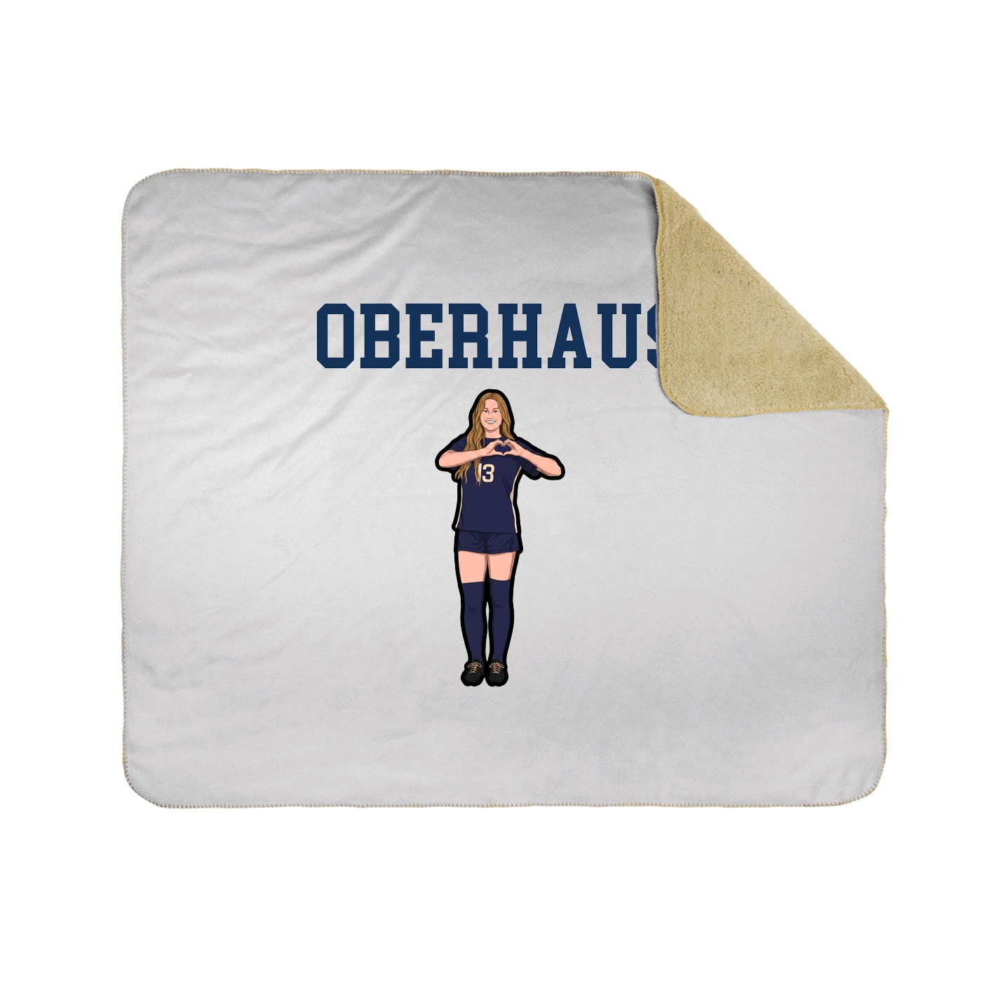 Throw Blanket — Shirsey in White