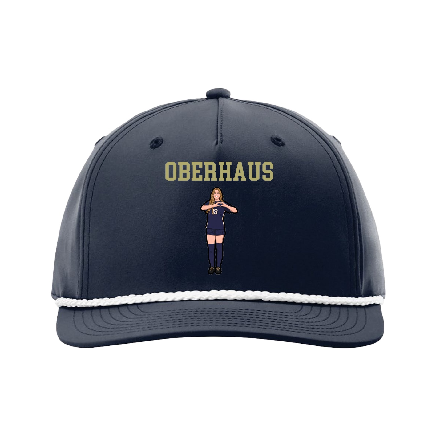 Five-Panel Classic Rope Cap — Shirsey in Navy