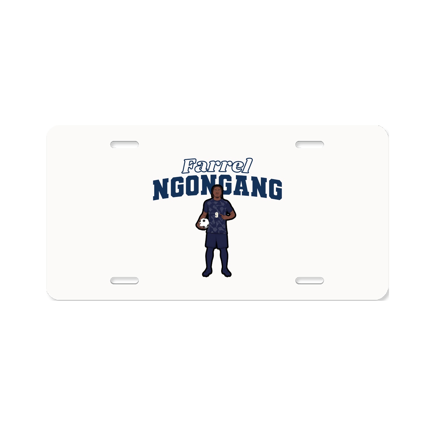 License Plate — Name Arch in Classic