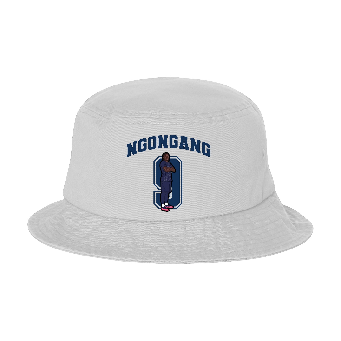 Bucket Cap — Number in White