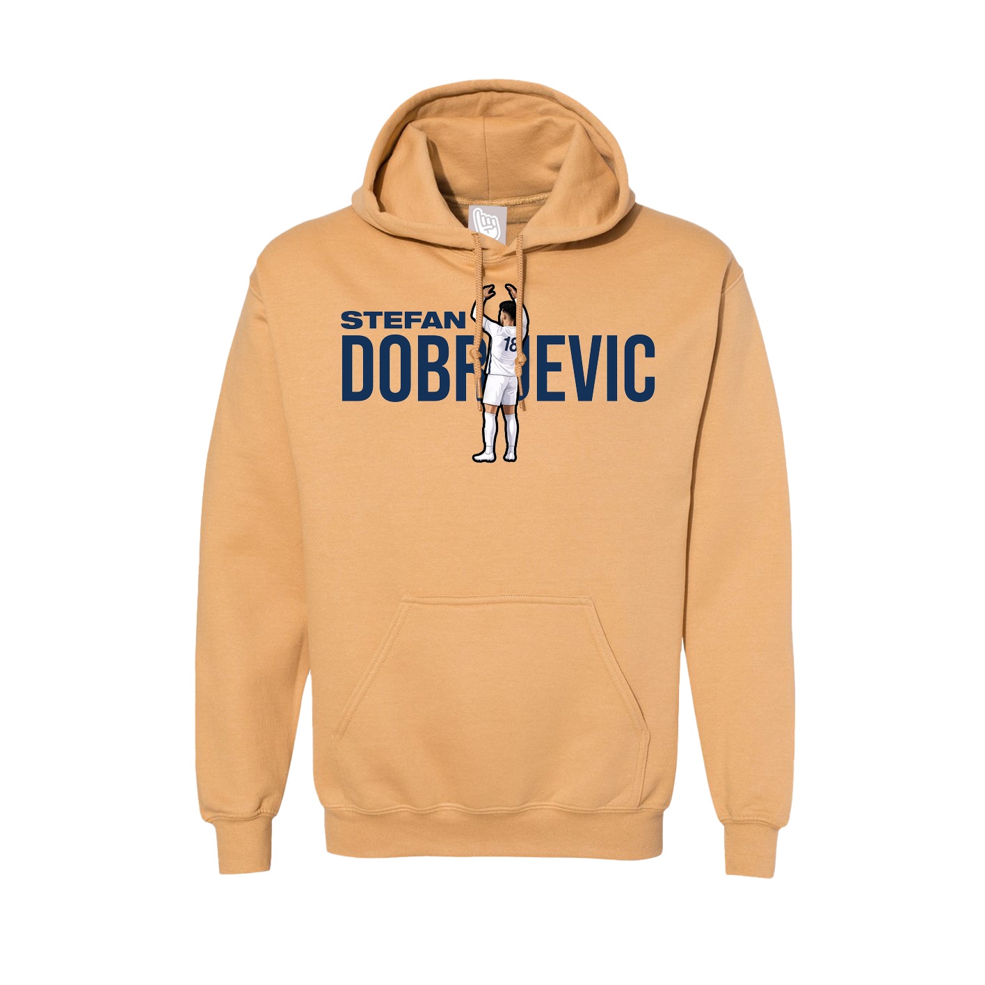 Hoodie — Player Name in Vegas Gold