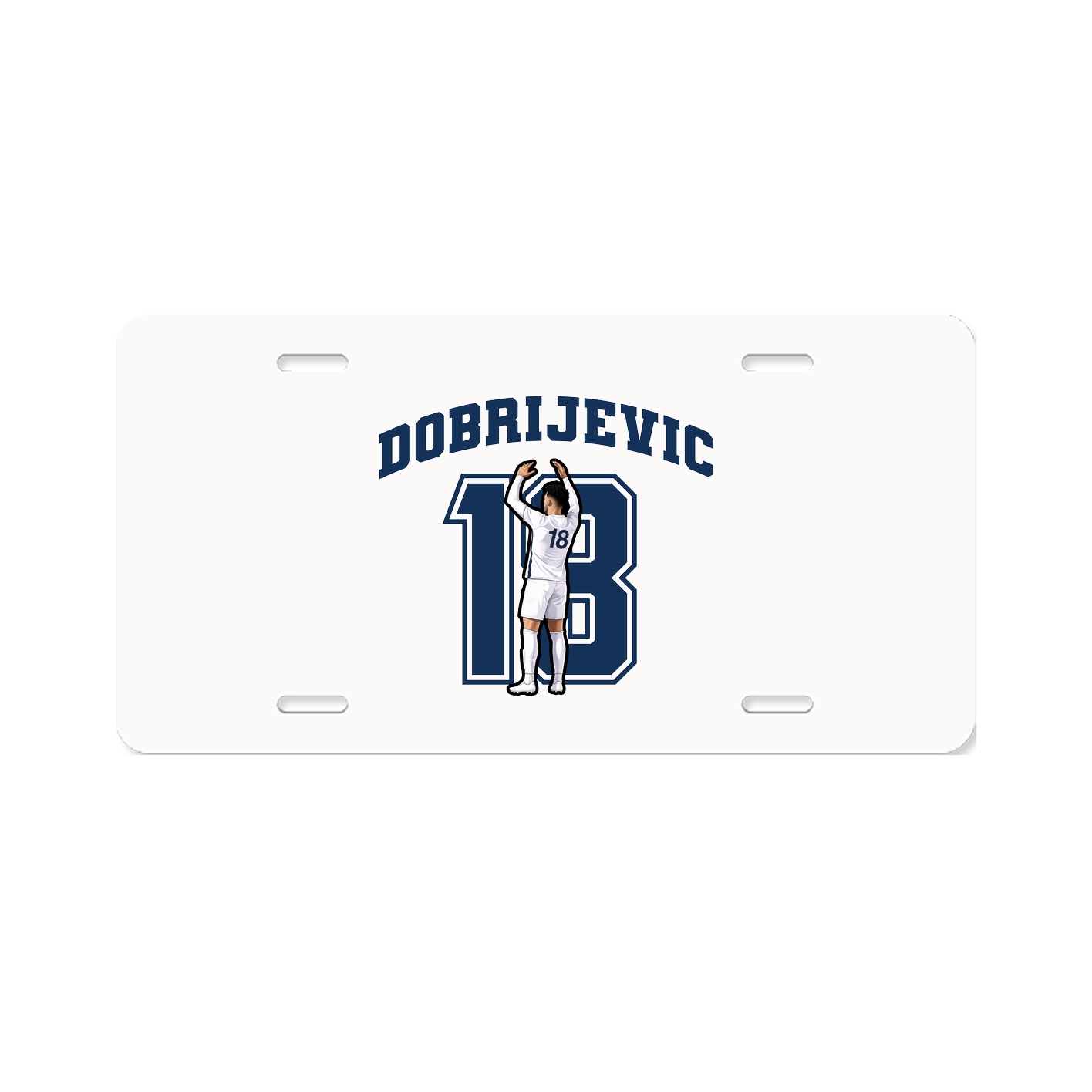 License Plate — Number in Classic