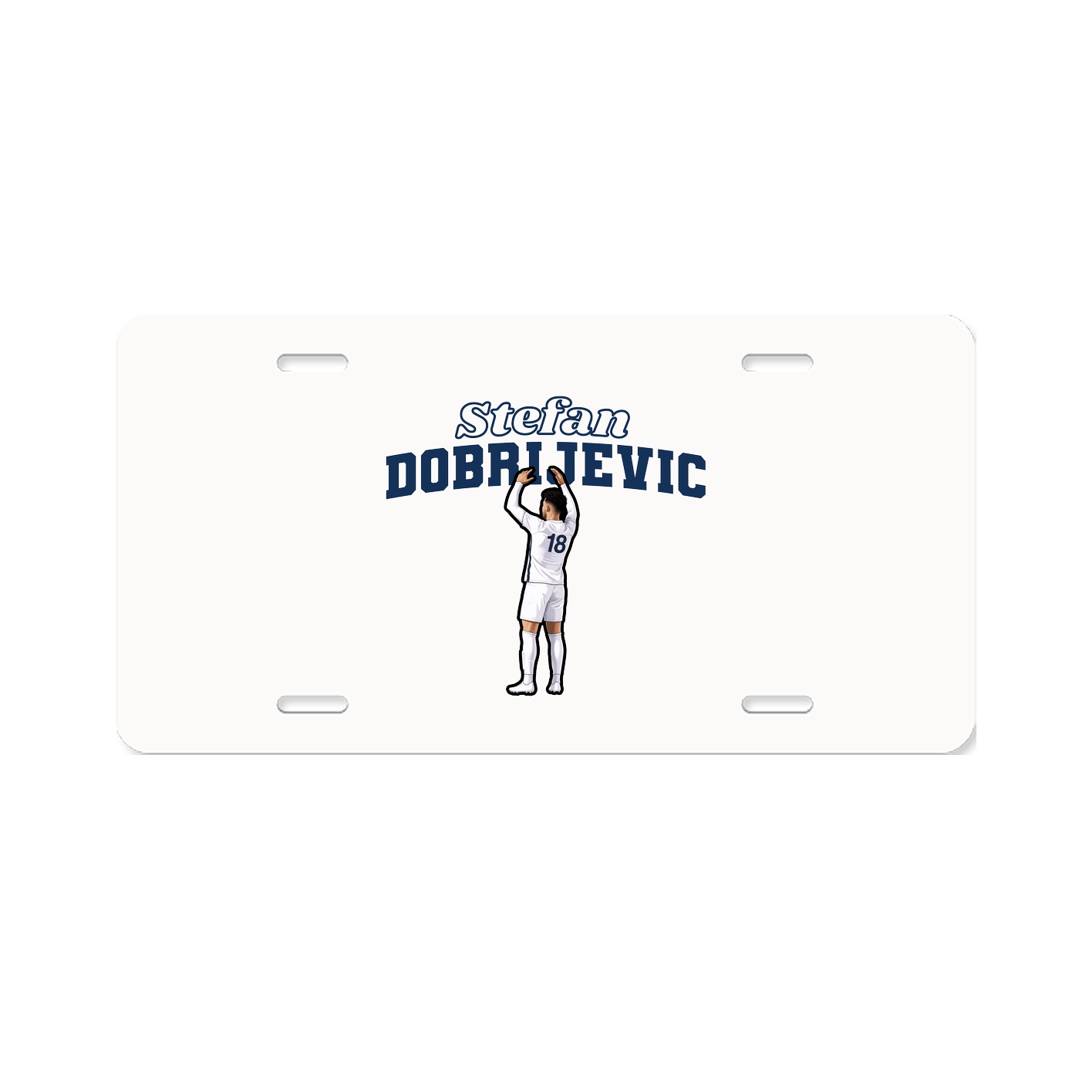 License Plate — Name Arch in Classic