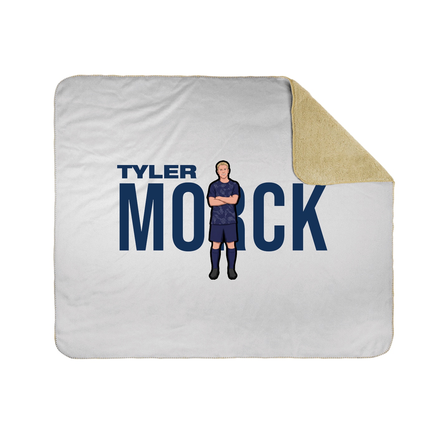 Throw Blanket — Player Name in White