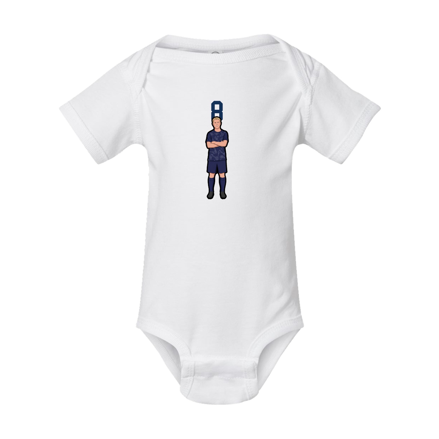 Baby Onesie — Number Top in White