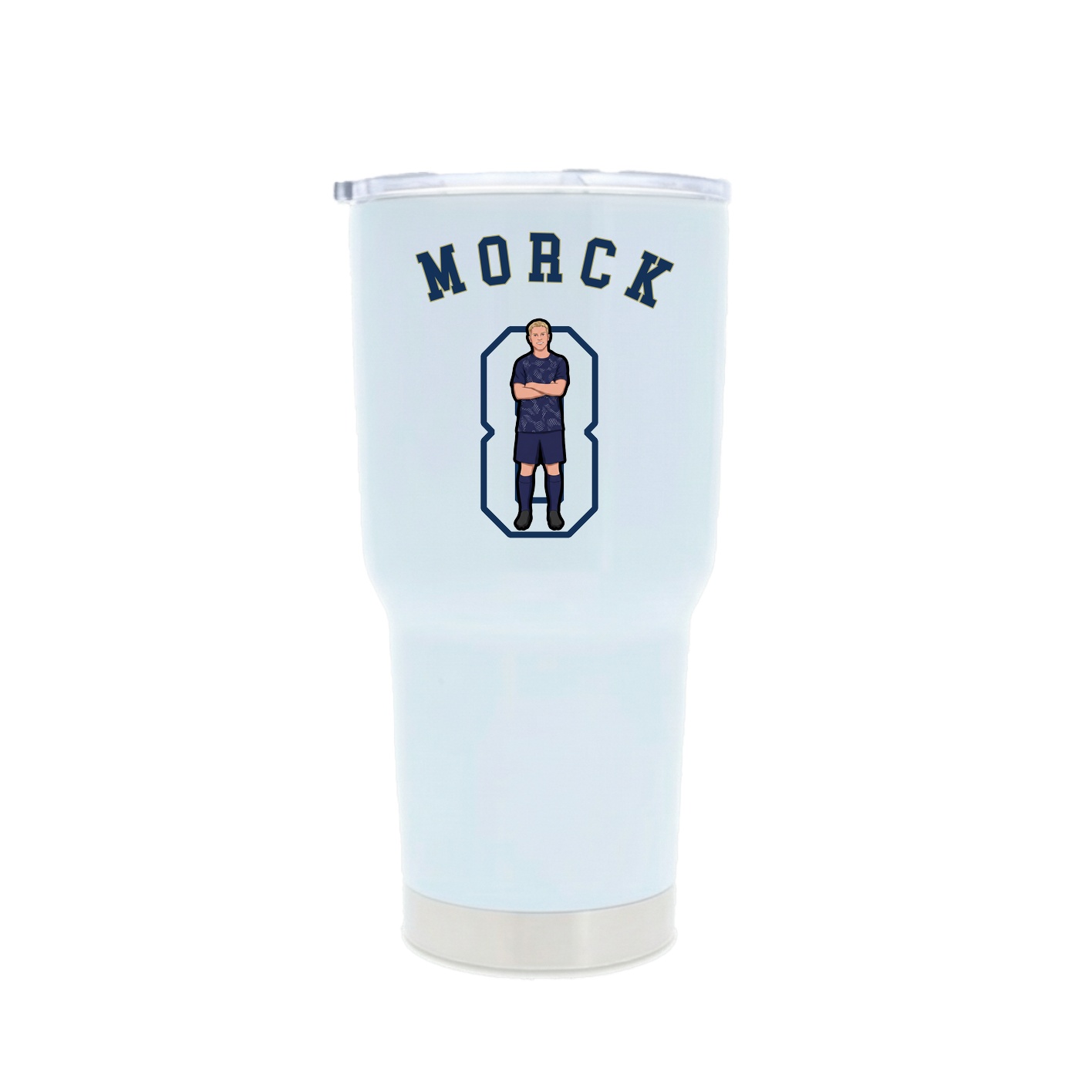 30oz Stainless Steel Tumbler — Shirsey Arch in White