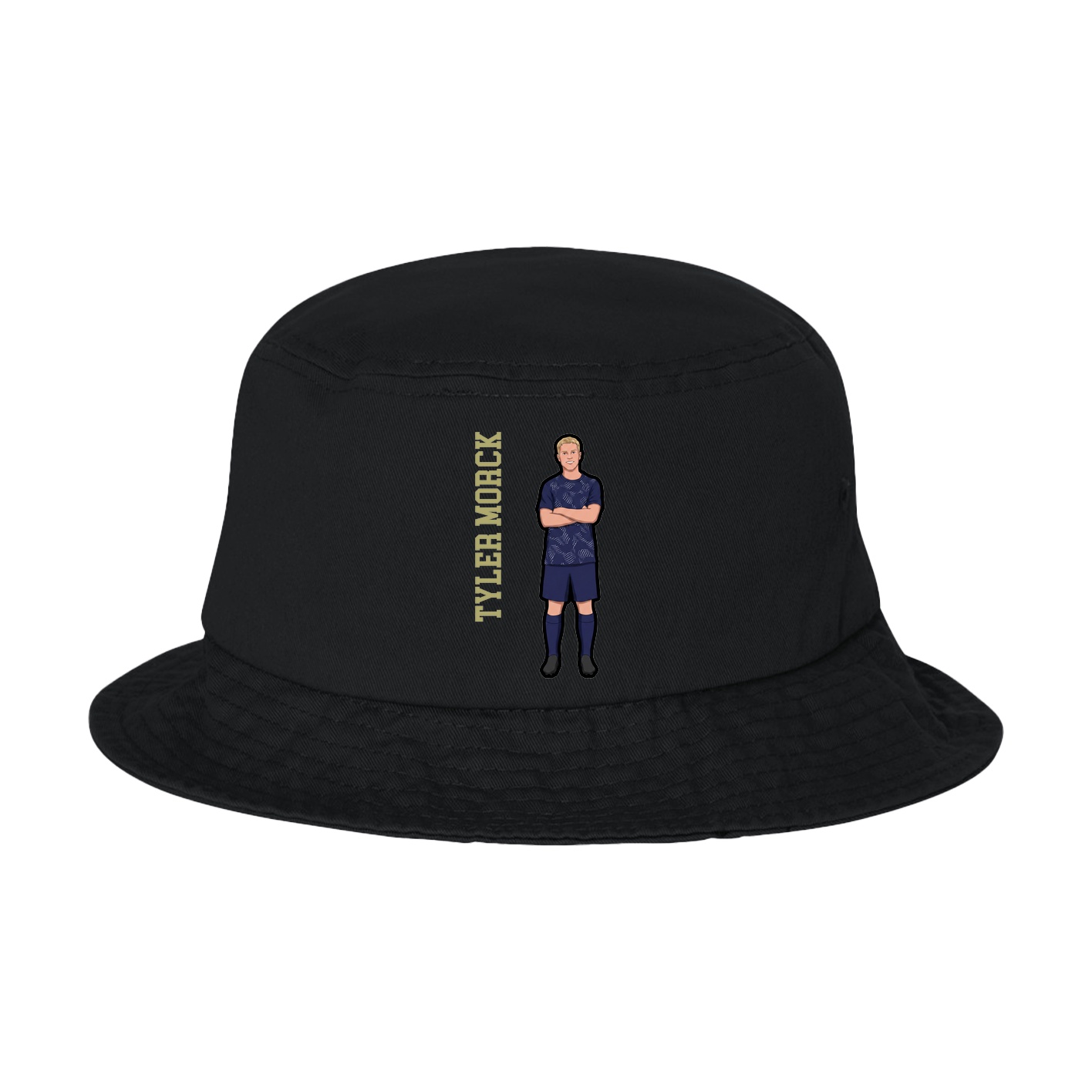 Bucket Cap — Name Vertical in Black