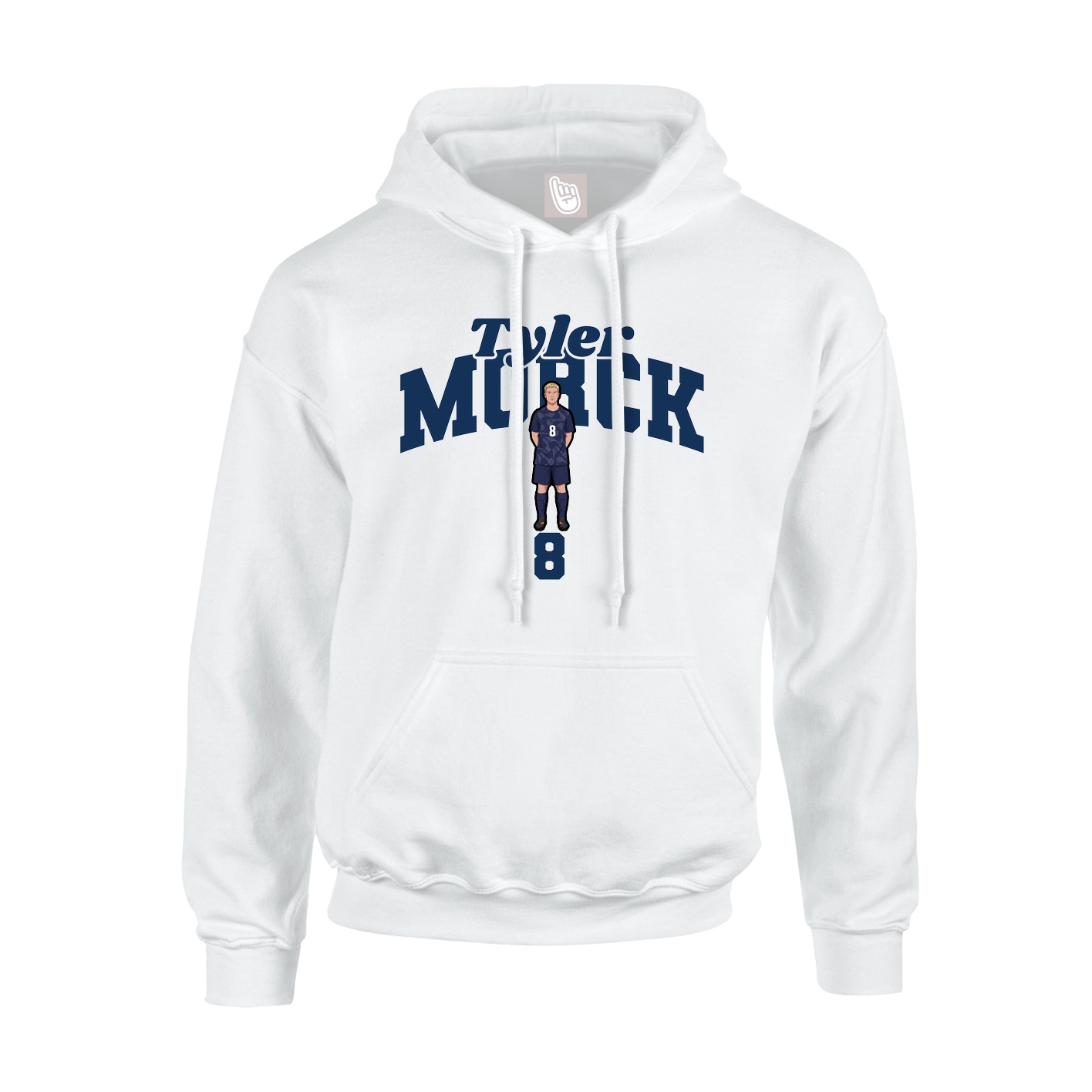 Hoodie — Signature Arch in White