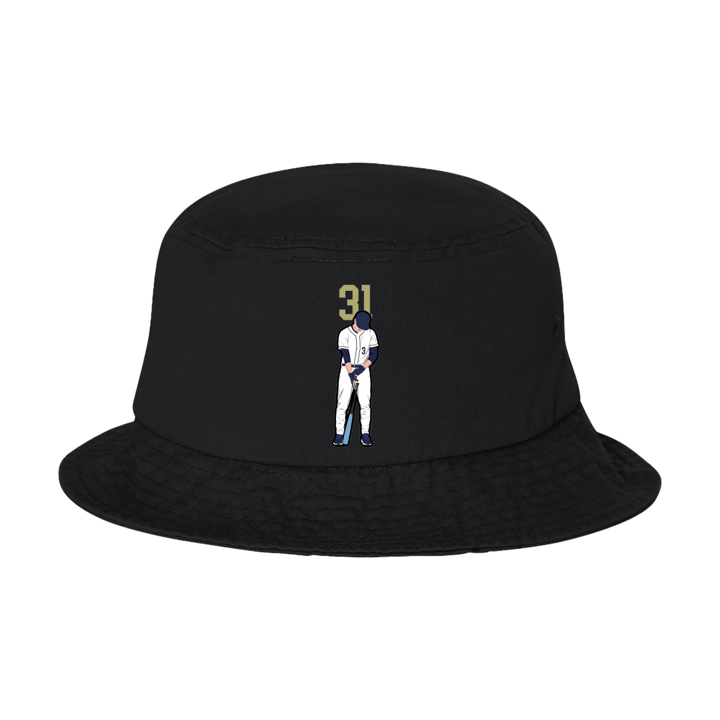 Bucket Cap — Number Top in Black