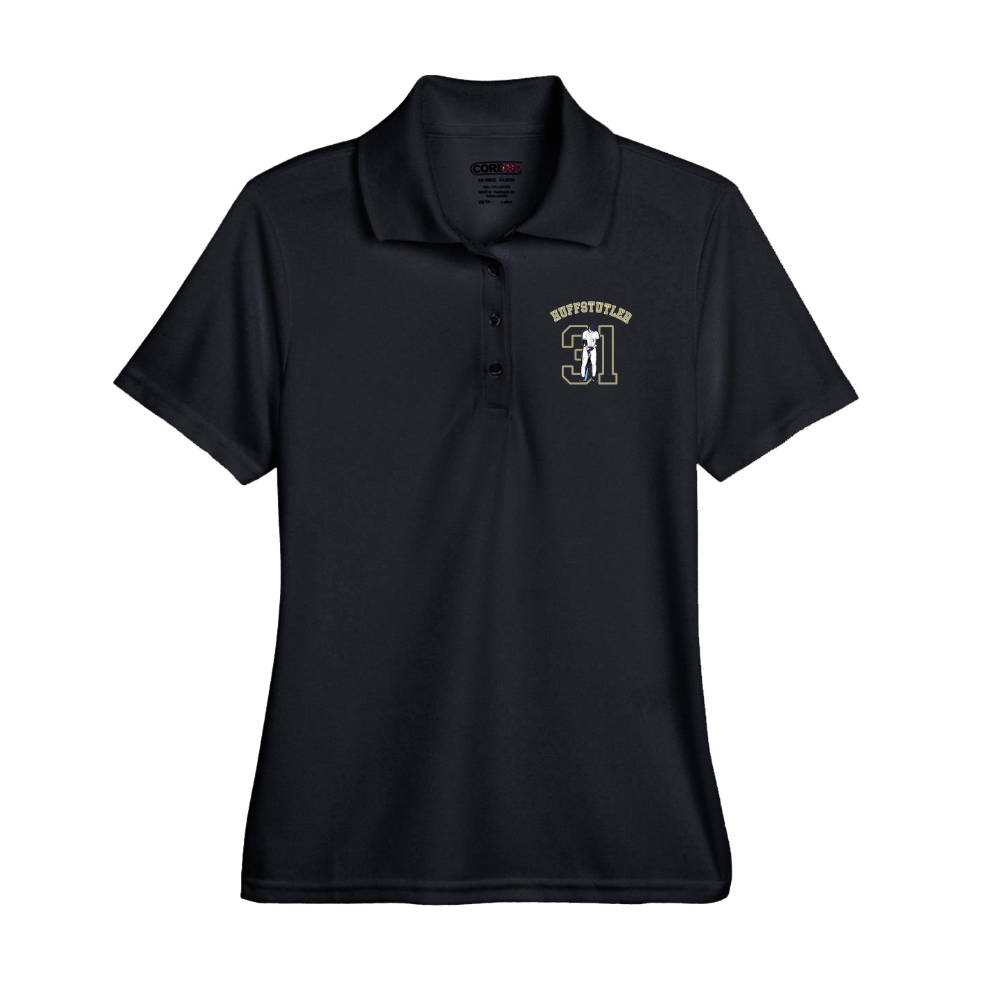 Performance Polo — Shirsey Arch in Black