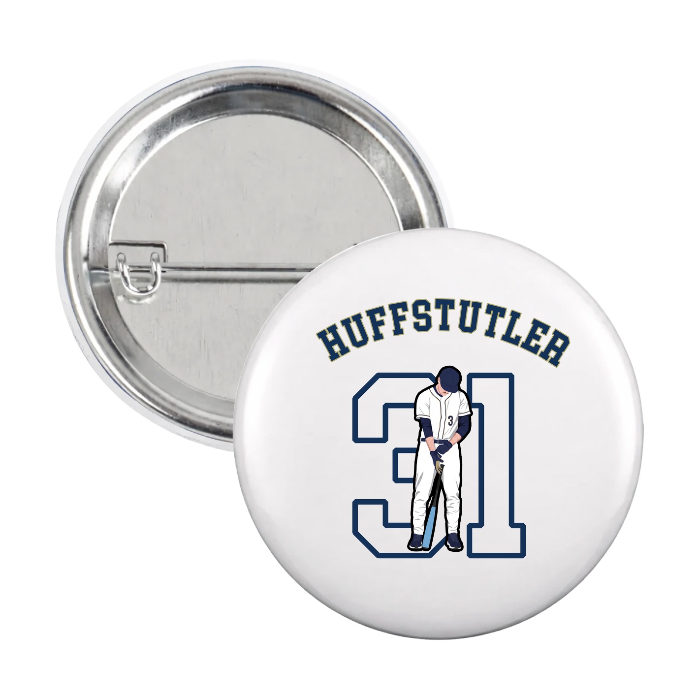 Game Day Button — Shirsey Arch in White
